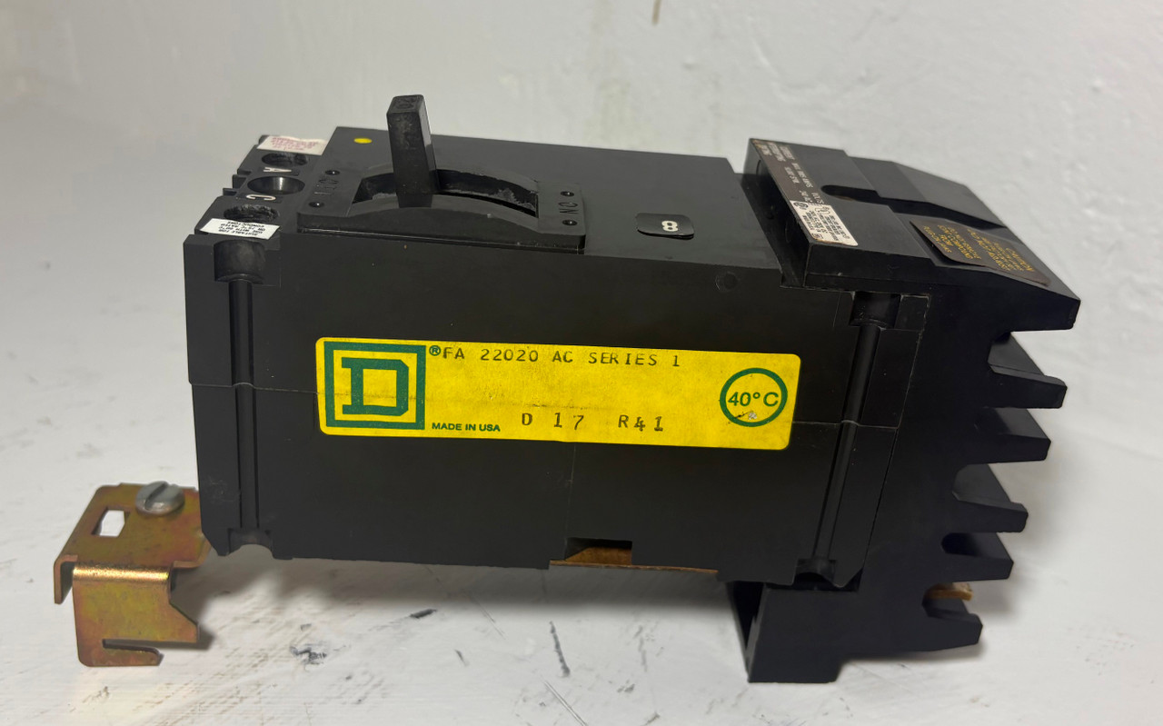 Square D I-Line FA22020AC 20A 2P Circuit Breaker 240V FA 2 Pole 20 Amp FA22020 (EM5603-1)