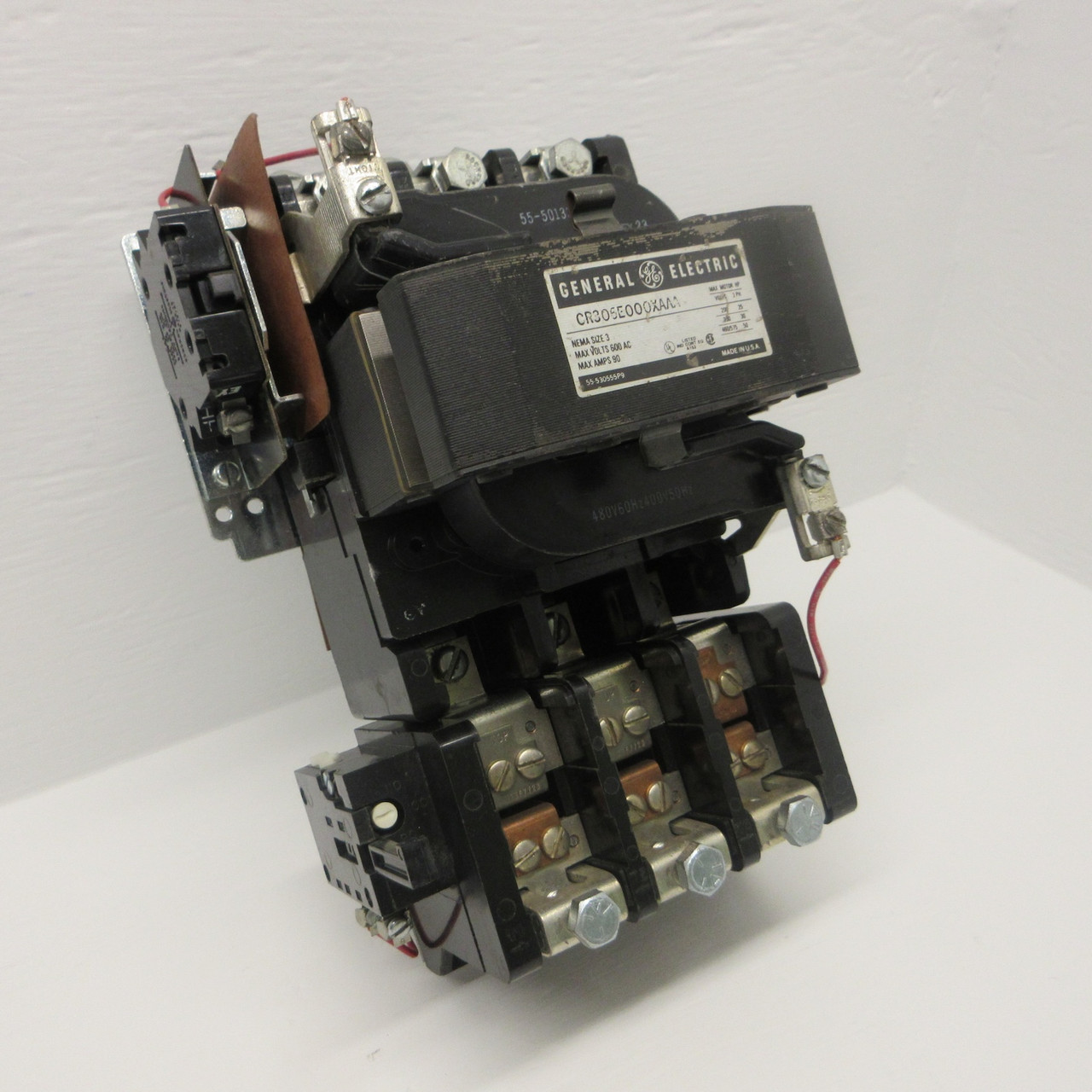 GE CR306E000XAAA Size 3 Motor Starter 600VAC 90A 480V Coil 50HP CR306E0 (AH0672-1)