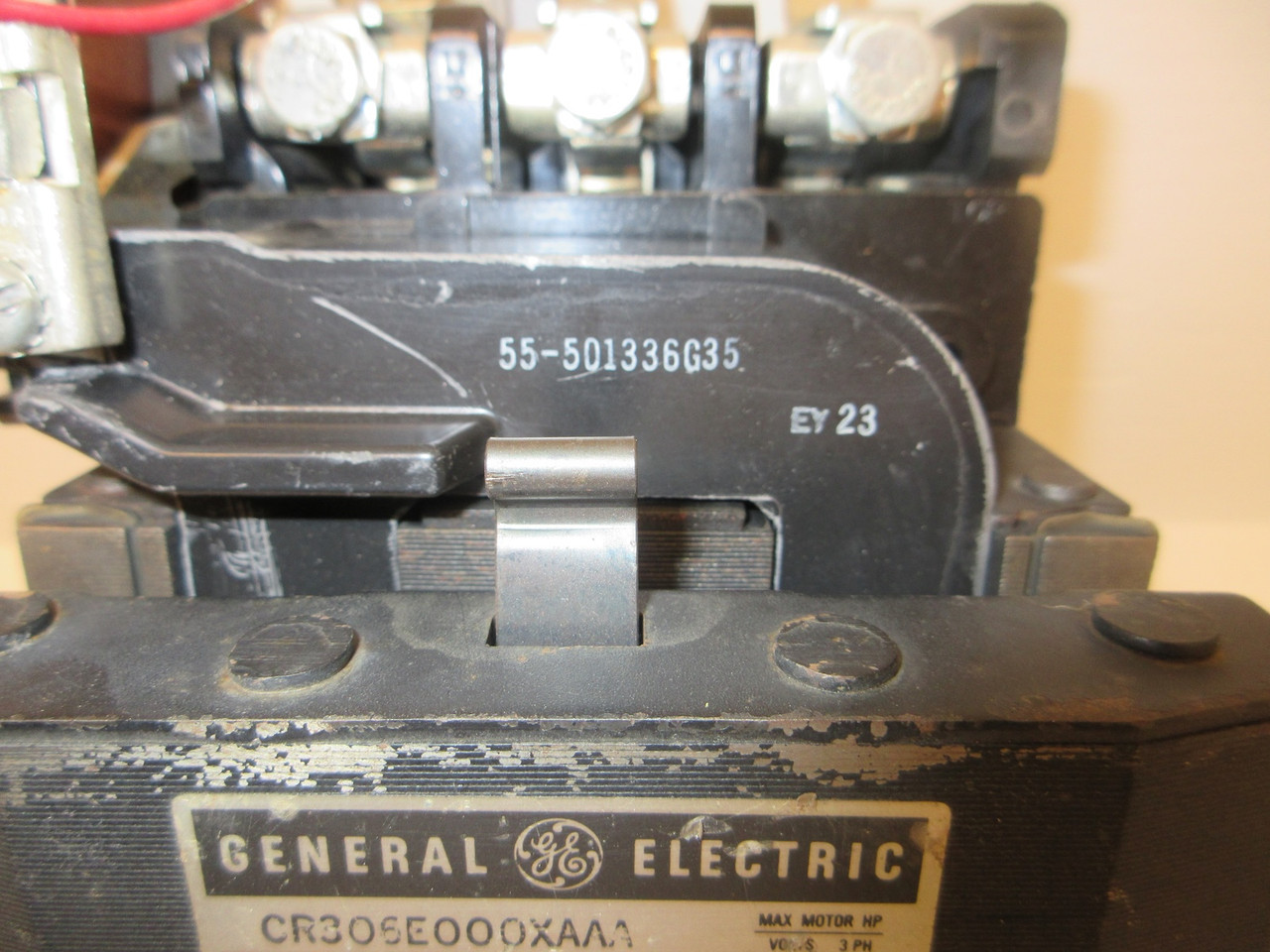 GE CR306E000XAAA Size 3 Motor Starter 600VAC 90A 480V Coil 50HP CR306E0 (AH0672-1)