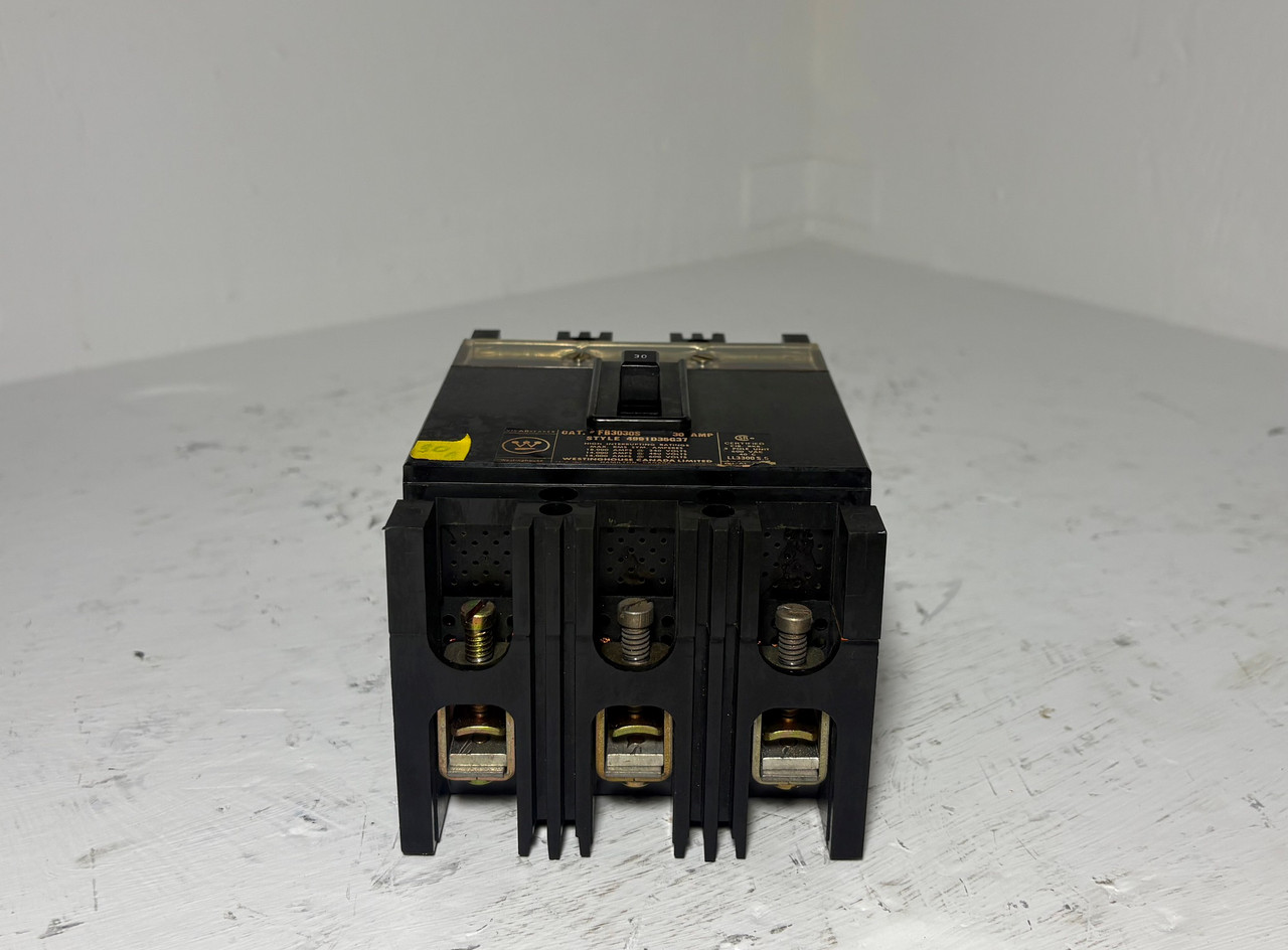 Westinghouse FB3030S 30A VisABreaker Circuit Breaker 3P 600V FB3030 30 Amp (EM5614-7)