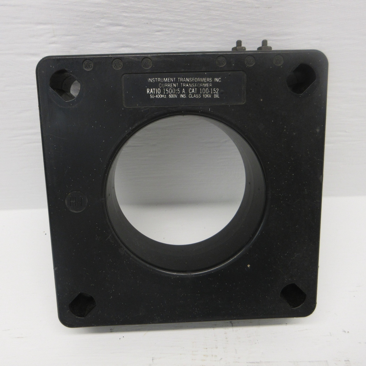 Instrument Transformers Inc ITI 100-152 1500:5 A Current Transformer CT 50-400Hz (AH0690-3)