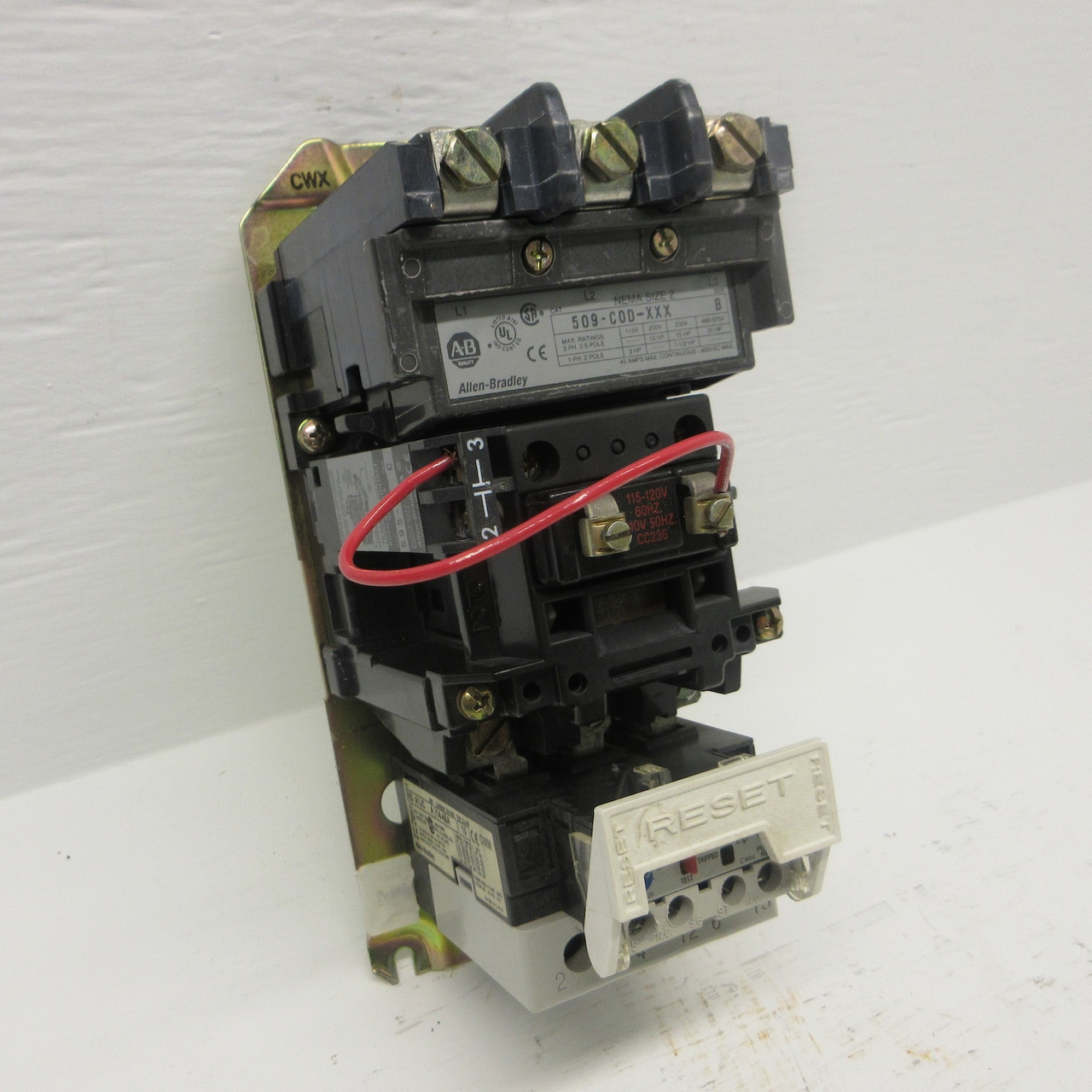Allen Bradley 509-COD-XXX NEMA Size 2 Starter SMP-1 CC236 Coil 592-A1JC 509-C0D (AH0691-1)