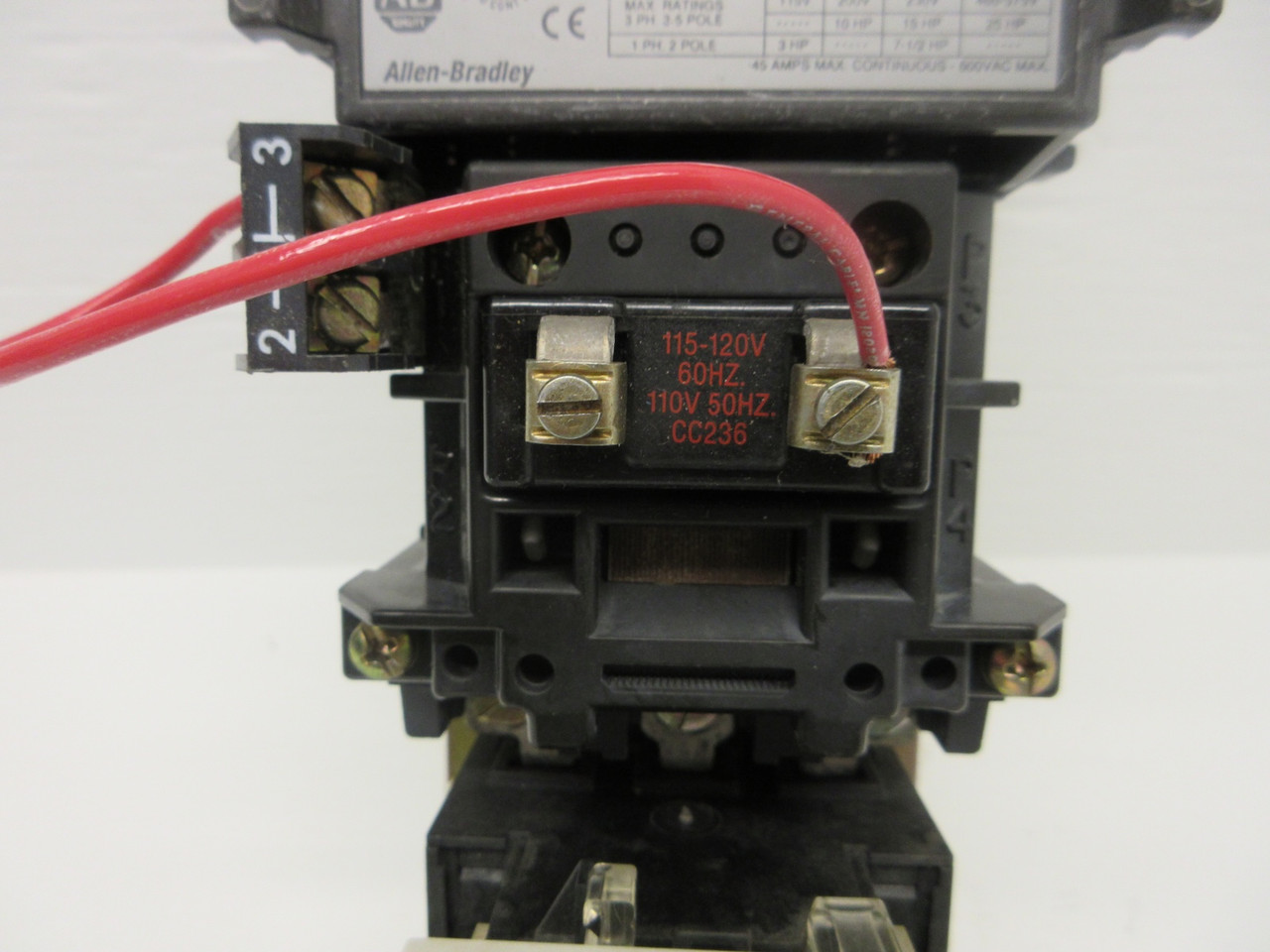 Allen Bradley 509-COD-XXX NEMA Size 2 Starter SMP-1 CC236 Coil 592-A1JC 509-C0D (AH0691-1)