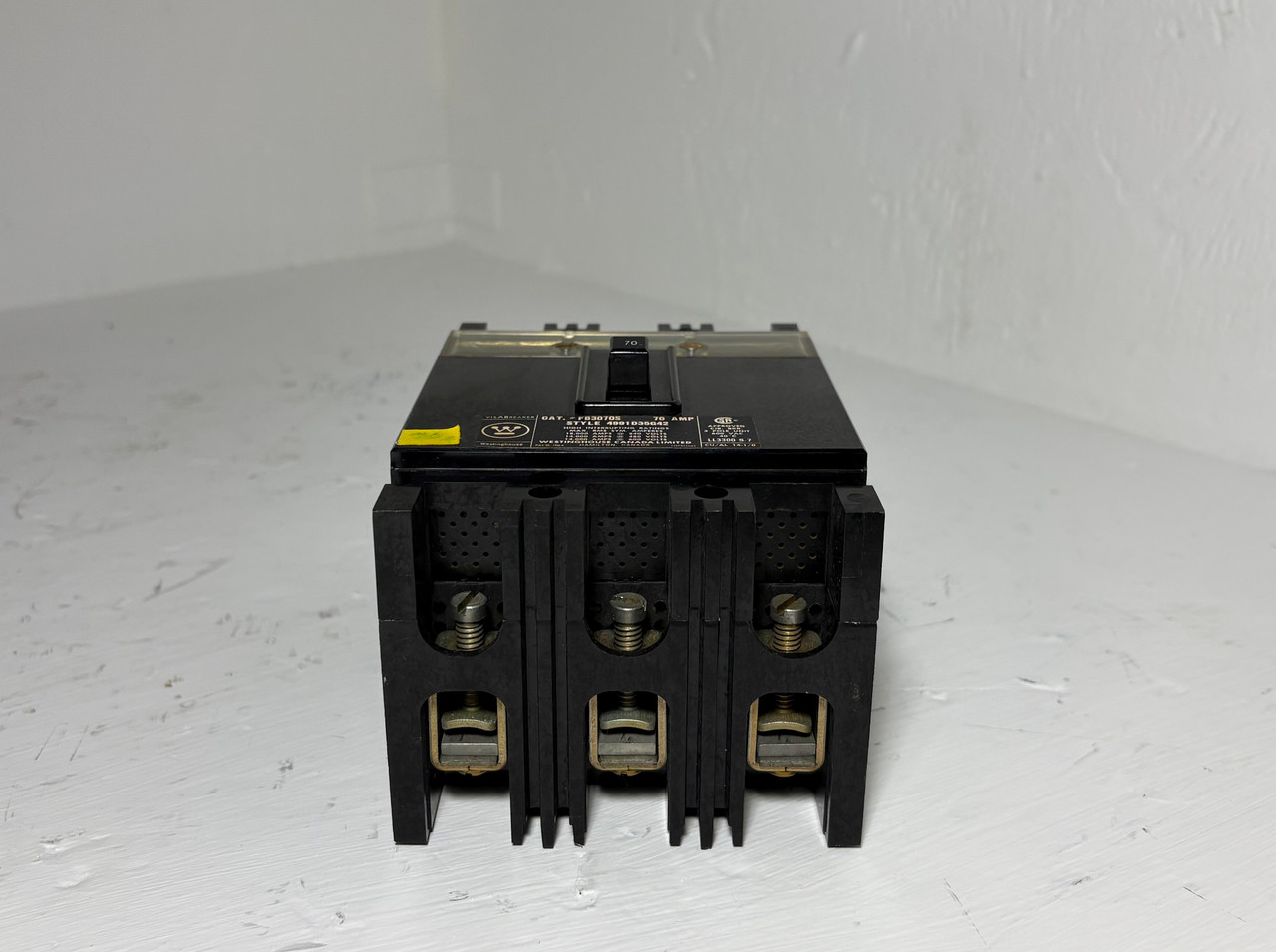 Westinghouse FB3070S 70A VisABreaker Circuit Breaker 3P 600V FB3070 70 Amp (EM5615-2)