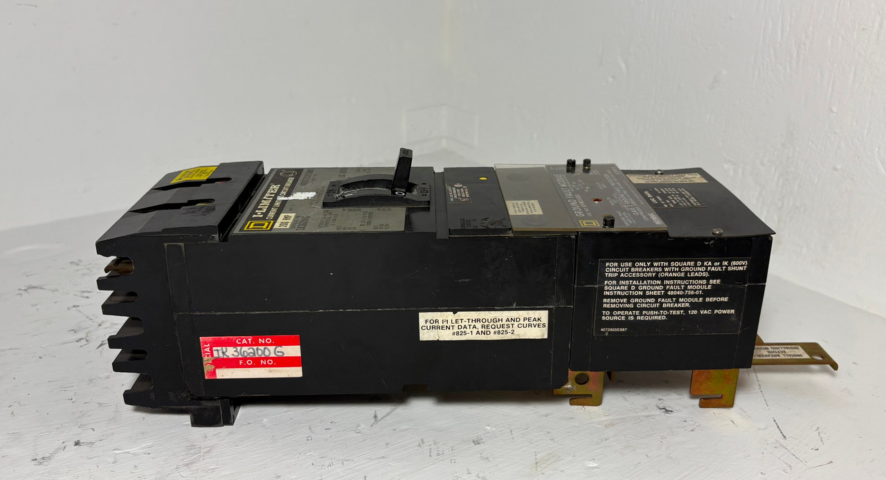 Square D I-Line IK36200G 200A Circuit Breaker 3P 200 Amp Ground Fault GFM250KK (EM5617-1)