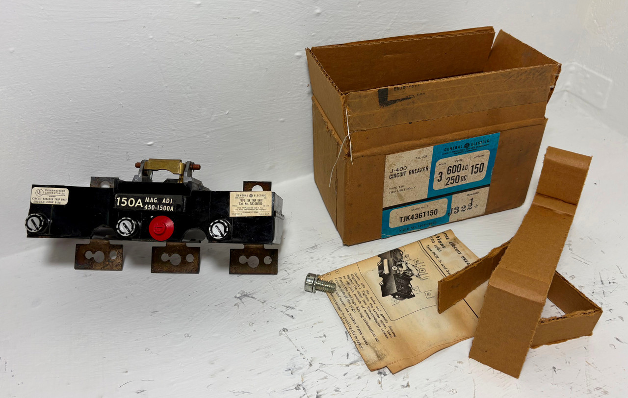Image of NEW GE TJK436T150 150A Type TJK Trip Unit 3P 600V 150 Amp General Electric NIB