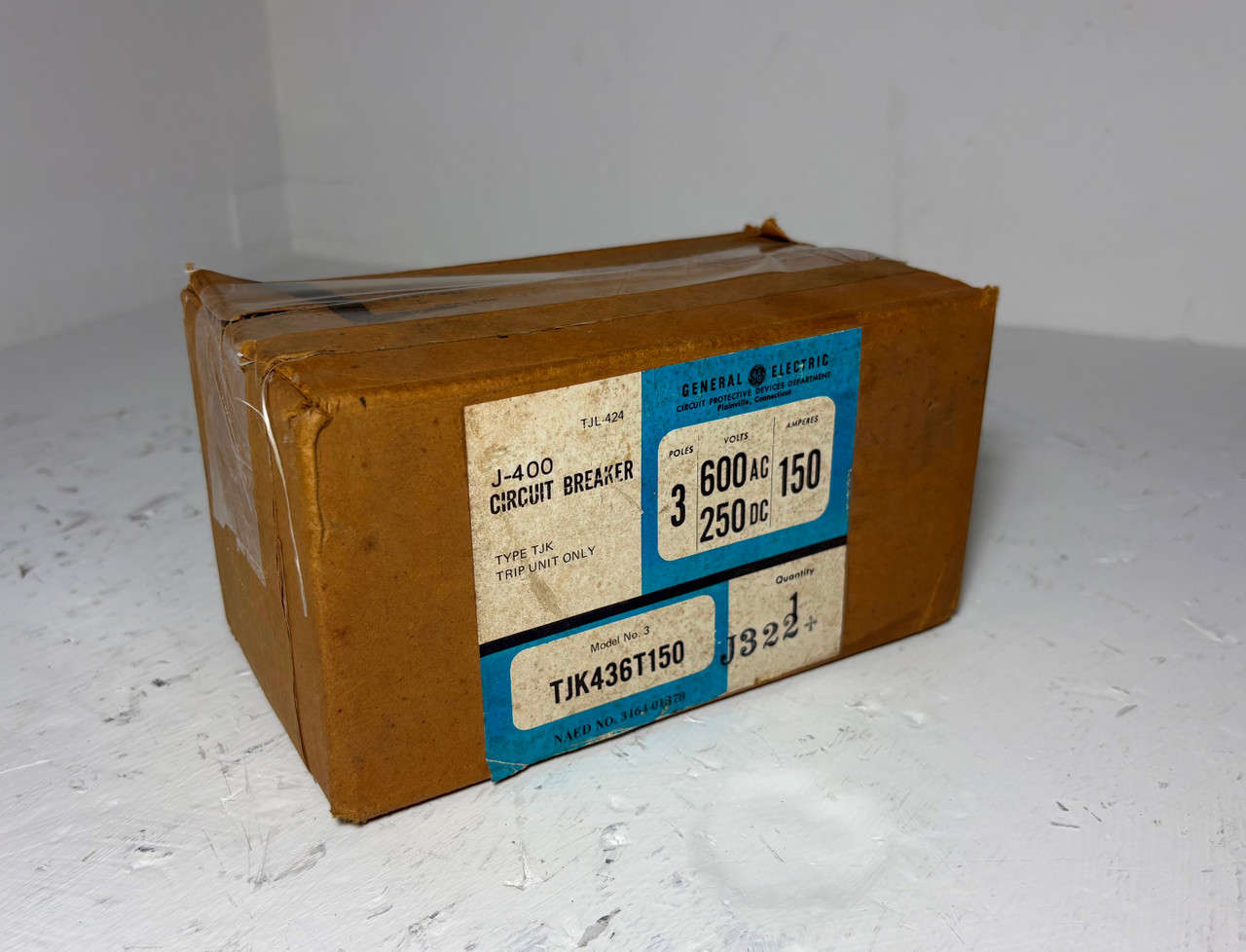 NEW GE TJK436T150 150A Type TJK Trip Unit 3P 600V 150 Amp General Electric NIB (EM5618-2)
