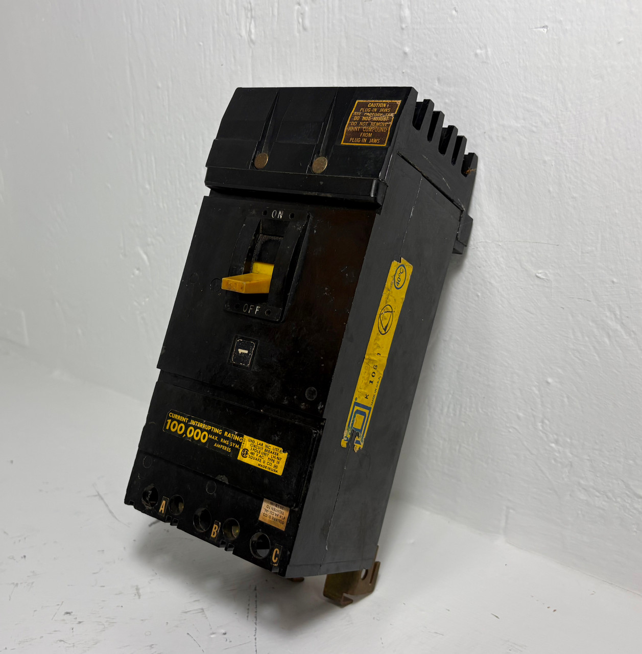 Square D I-Line IF34050 50A Circuit Breaker Type IF 3 Pole 100k @ 480 VAC 50 Amp (EM5622-1)
