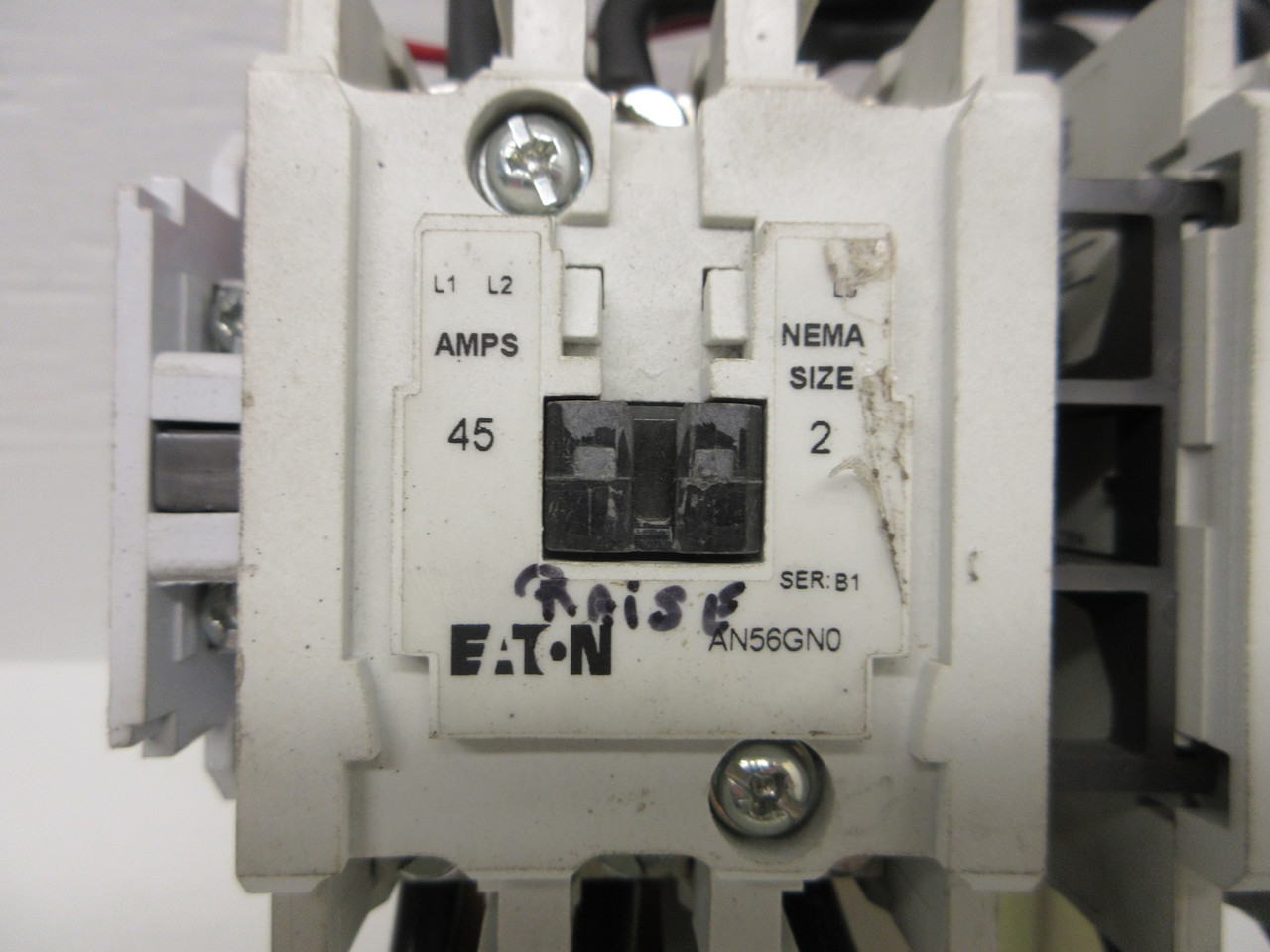 Eaton Cutler Hammer AN56GN0 Size 2 Reversing Starter 120V Coil w/ C306GN3 Relay (AH0704-1)