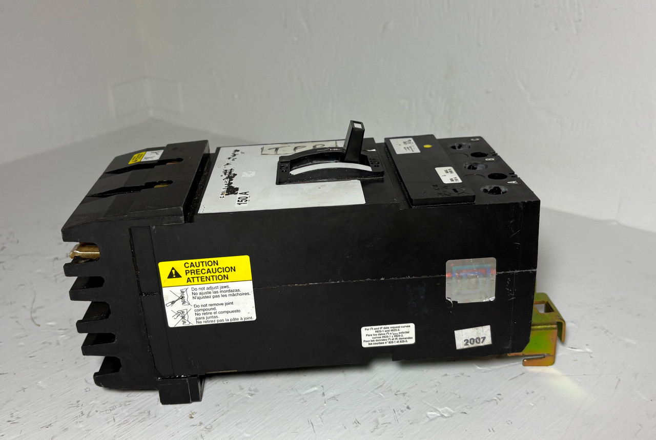 Square D I-Line KI36150 150A I-Limiter Circuit Breaker 600V 3P 150 Amp bad label (EM5628-1)