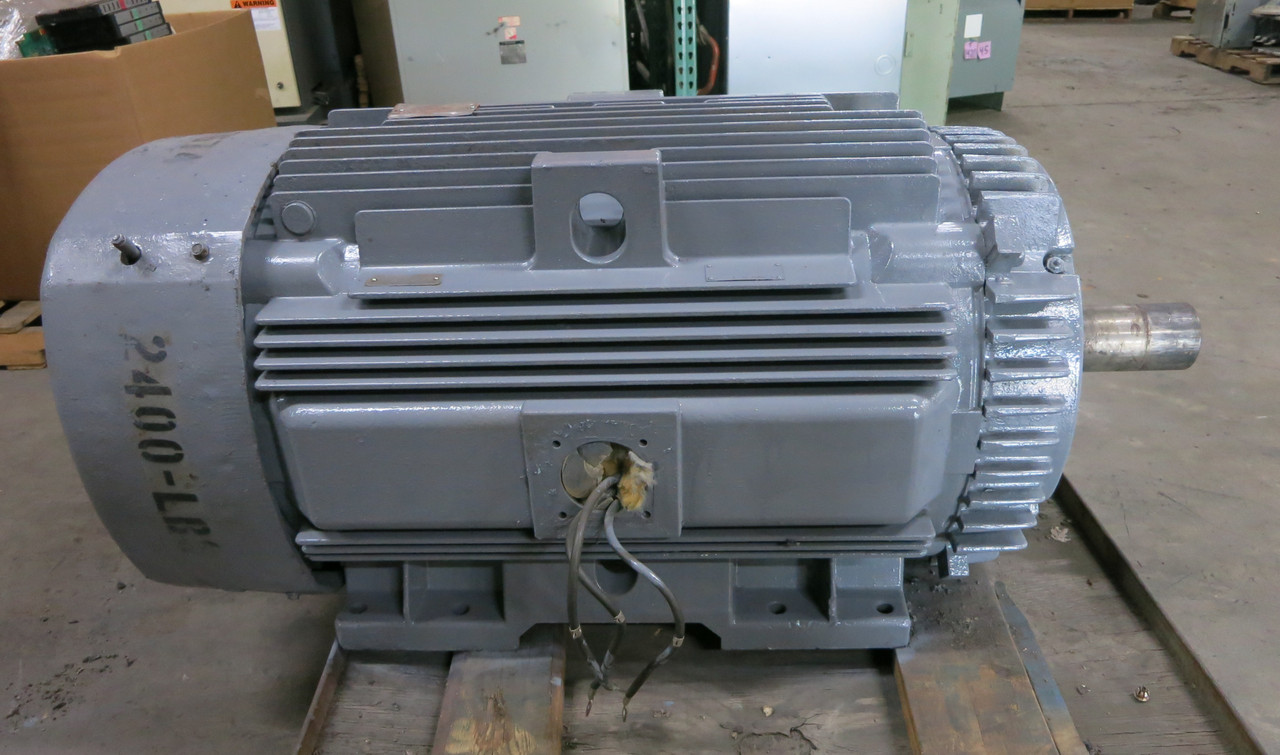 GE 250 HP Tri-Clad AC Motor 2300V 1785 RPM Frame 449T 2300 VAC 59A Severe Duty (DW7486-1)
