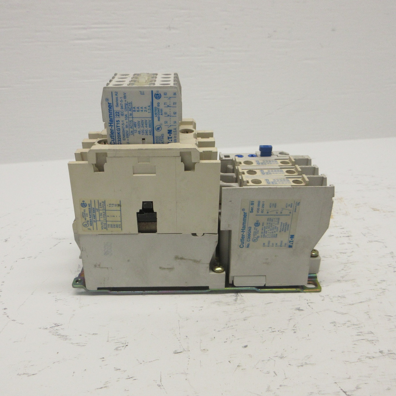 Eaton Cutler Hammer AN16DN0 Size 1 Starter 10HP 120V Coil w/ C306GN3 + Heaters (AH0711-3)