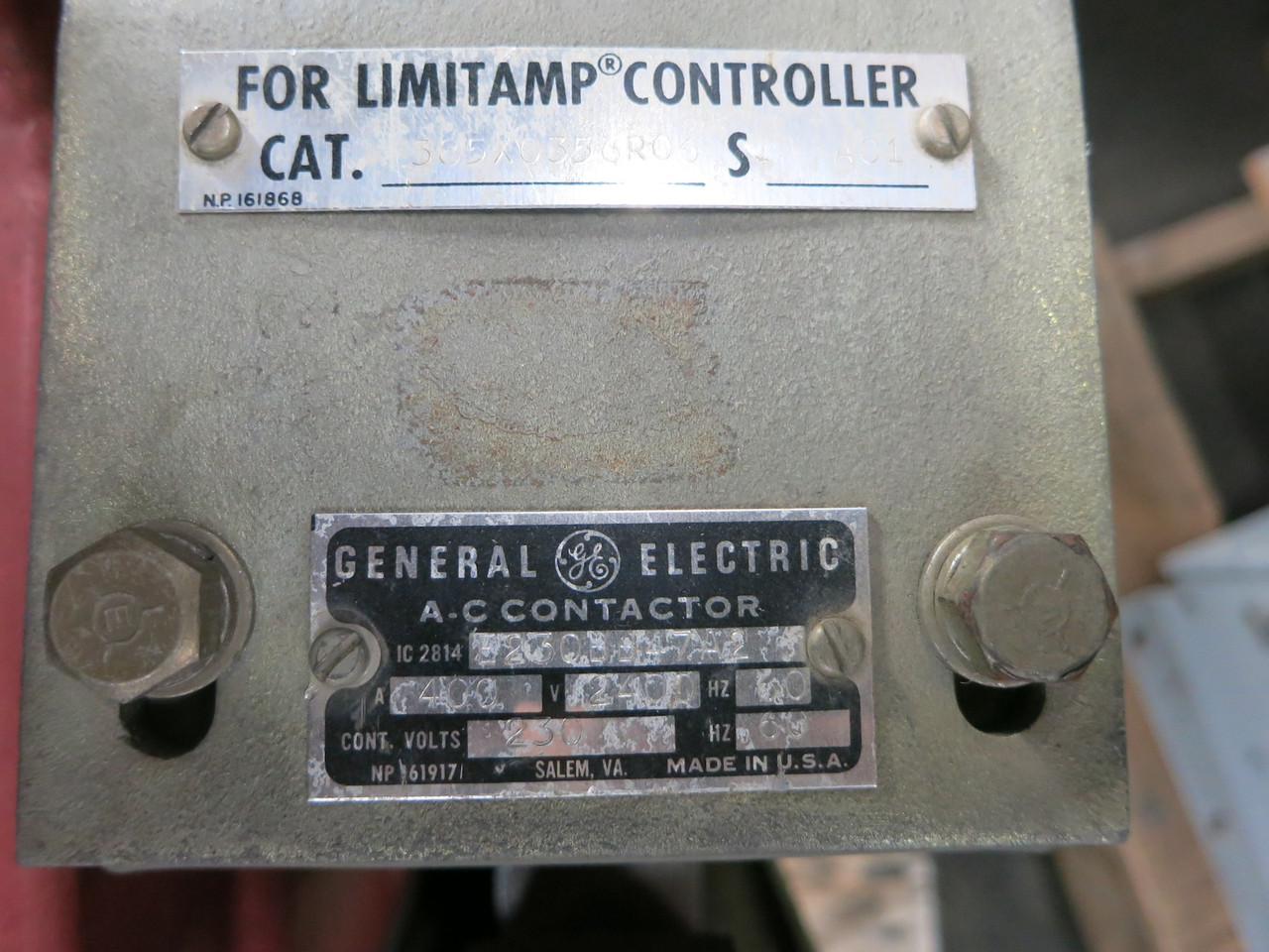 GE IC2814E230BB47A2 AC Motor Contactor 400A 2400V Limitamp 230V Coil IC-2814 (DW7495-2)