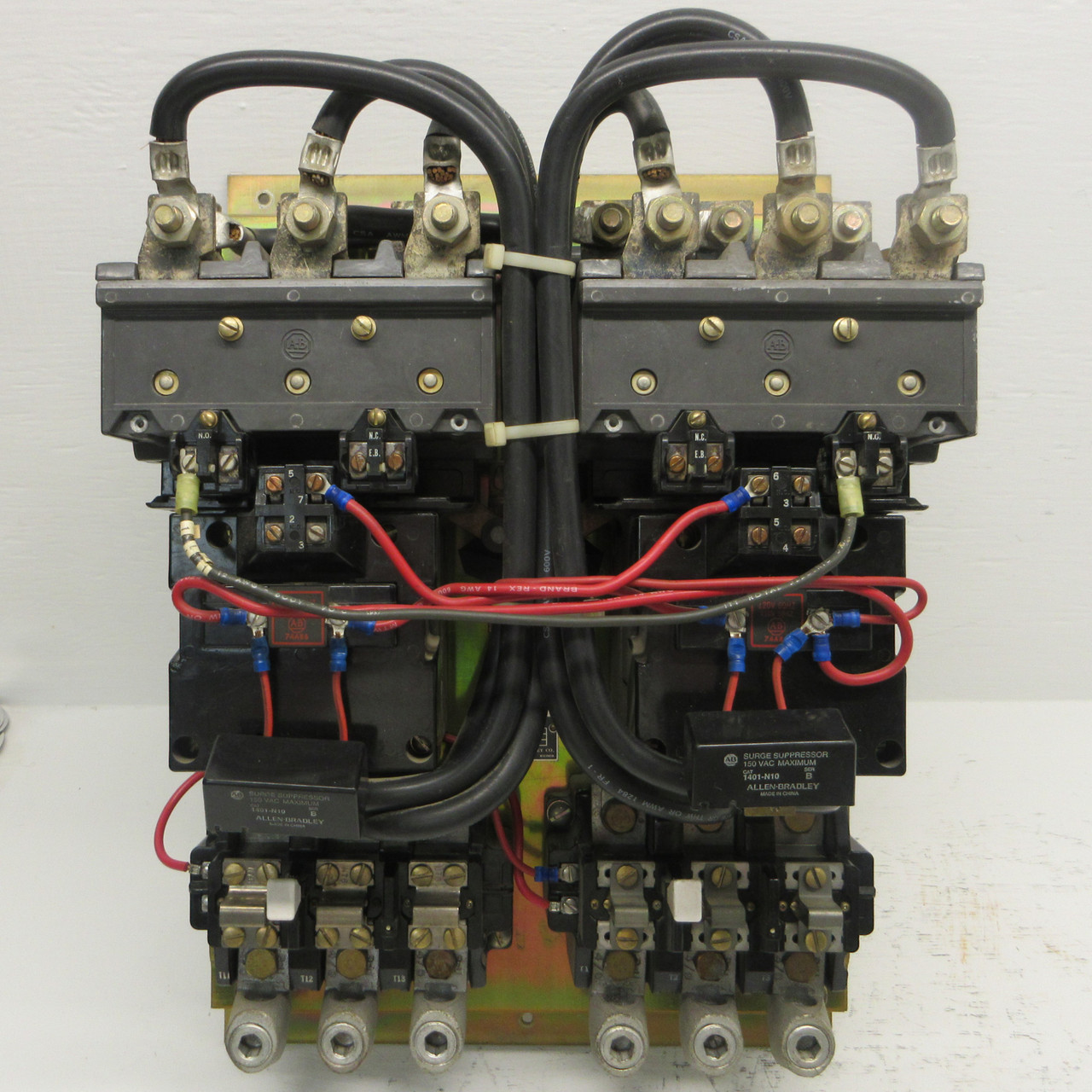 Allen Bradley 715X-EOD11 2 Speed Starter Size 4 120V Coils 75HP Ser L 715X-E0D11 (AH0718-1)