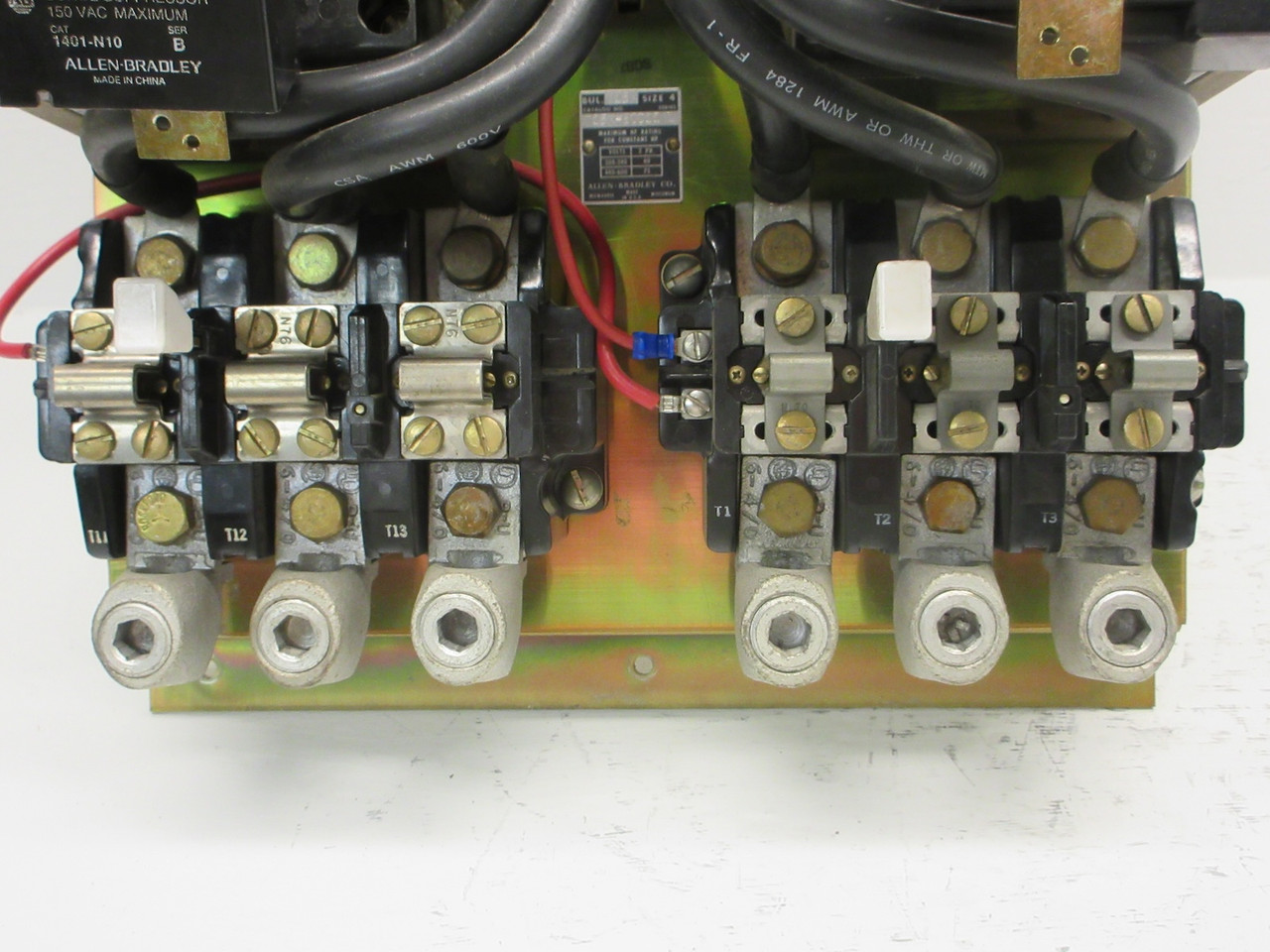 Allen Bradley 715X-EOD11 2 Speed Starter Size 4 120V Coils 75HP Ser L 715X-E0D11 (AH0718-1)