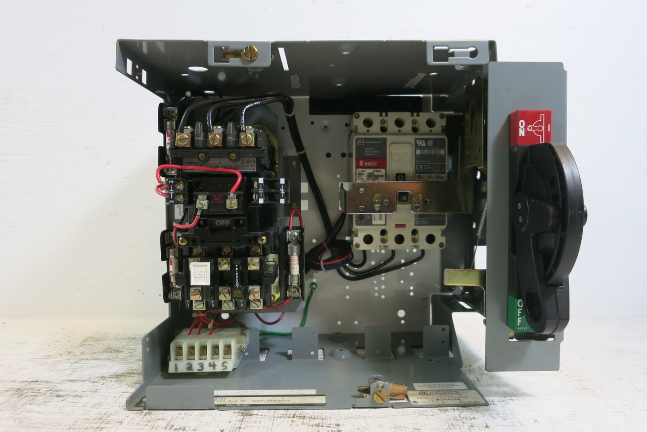 Allen Bradley 2100 Centerline Size 1 Starter 15 Amp Breaker 12" MCC Bucket HMCP (BJ1044-1)