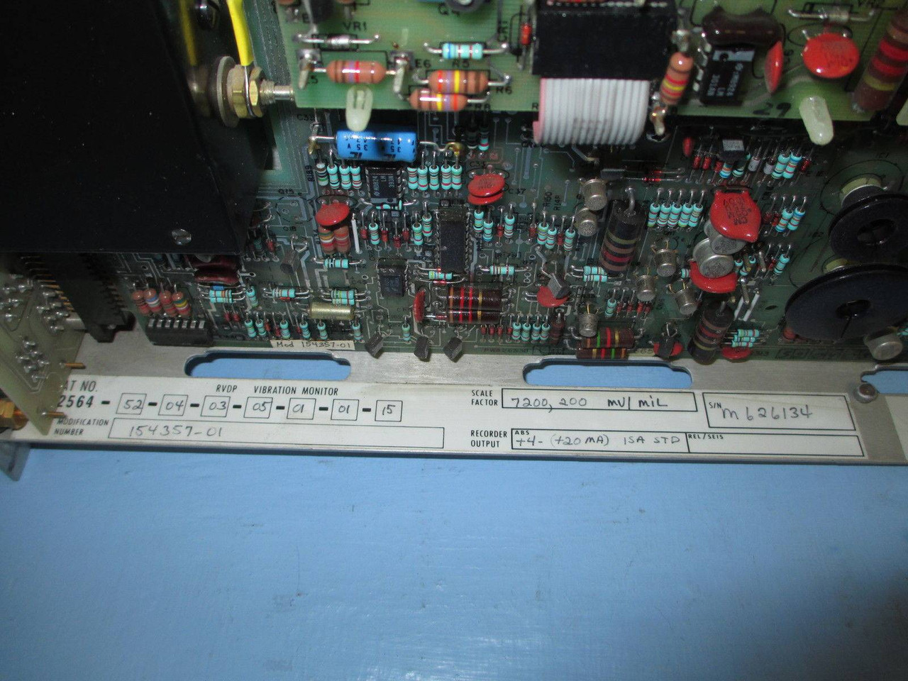 Bently Nevada 7200 Dual Probe Monitor 7200-RVDP 72564-52-04-03-05-01-01-15 200mV (EBI0521-21)