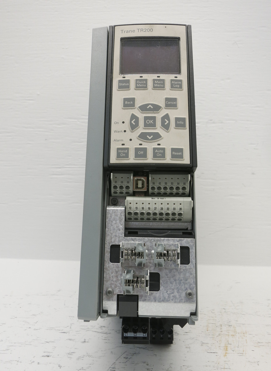 Trane TR200 131L1000 AC VS Drive 2 HP 480V 3PH VFD 480 VAC HVAC 3.4A 174Z4570 (DW7501-1)