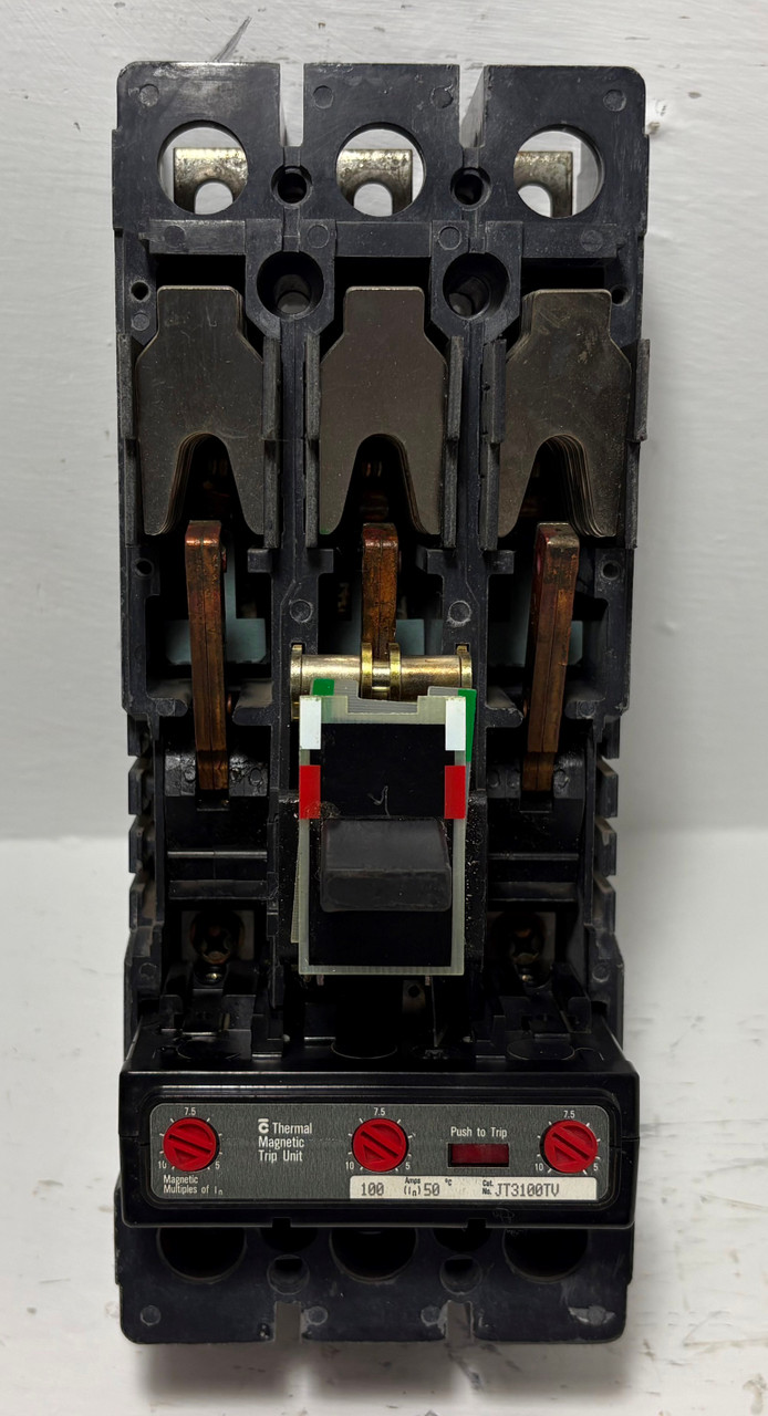 Westinghouse JDB3225W 225A Circuit Breaker Matte Blue w 100 Amp Trip 3P JDB flaw (EM5635-1)