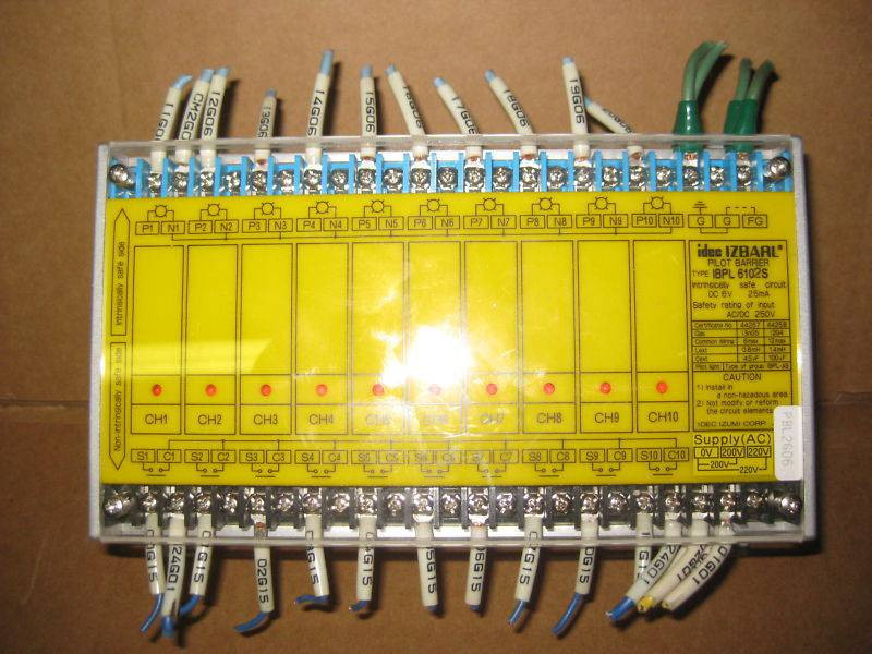 idec Izbarl IBPL6102S Pilot Relay Barrier IBPL 6102S 6V (EBI2438-3)