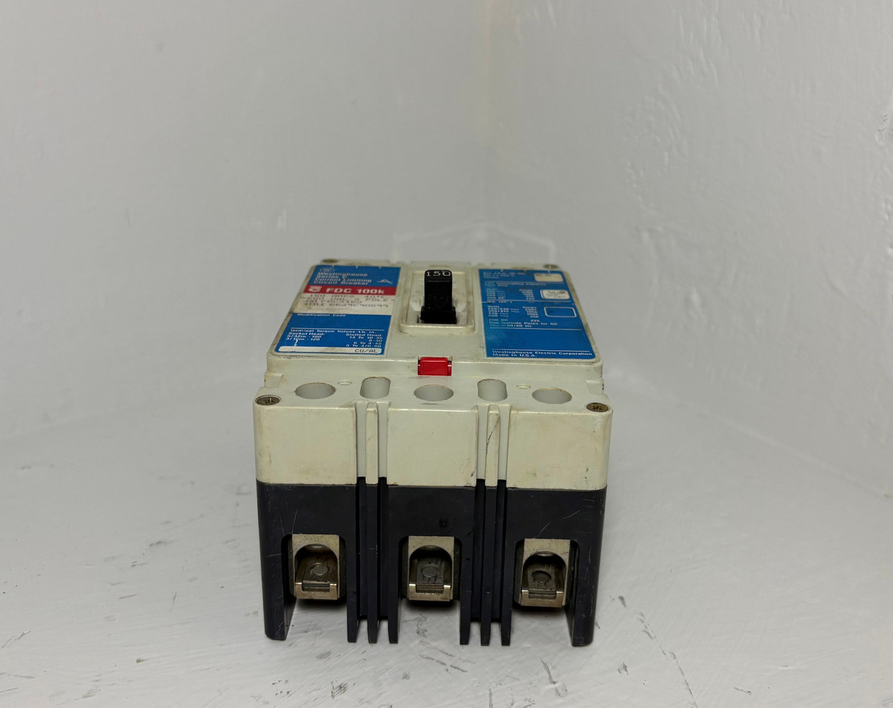 Westinghouse FDC3150 150A Circuit Breaker FDC3150L FDC 100k 600V 3 Pole 150 Amp (EM5640-1)