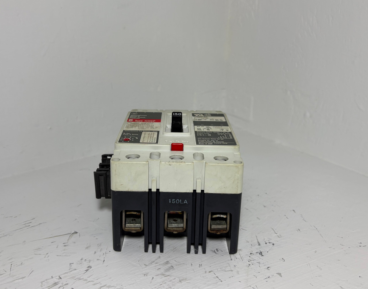Westinghouse HMCP150T4C 150A Circuit Breaker Matte w/ Aux HMCP 3P 600V 150 Amp (EM5644-1)