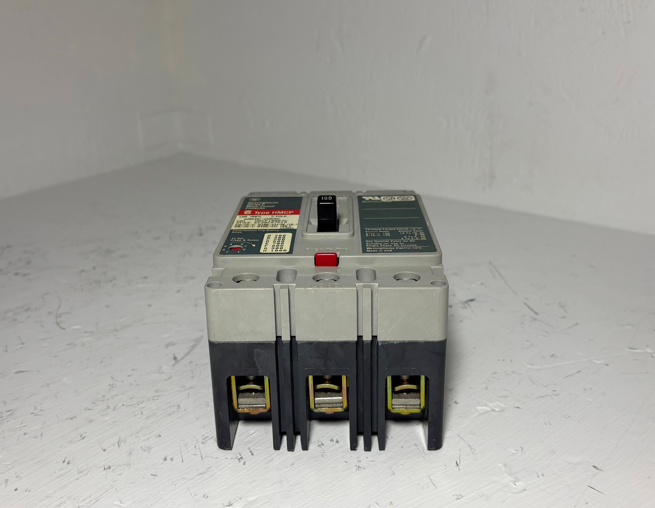 Westinghouse HMCP100R3C 100A Motor Circuit Protector Breaker Gray 600V 100 Amp (EM5647-1)