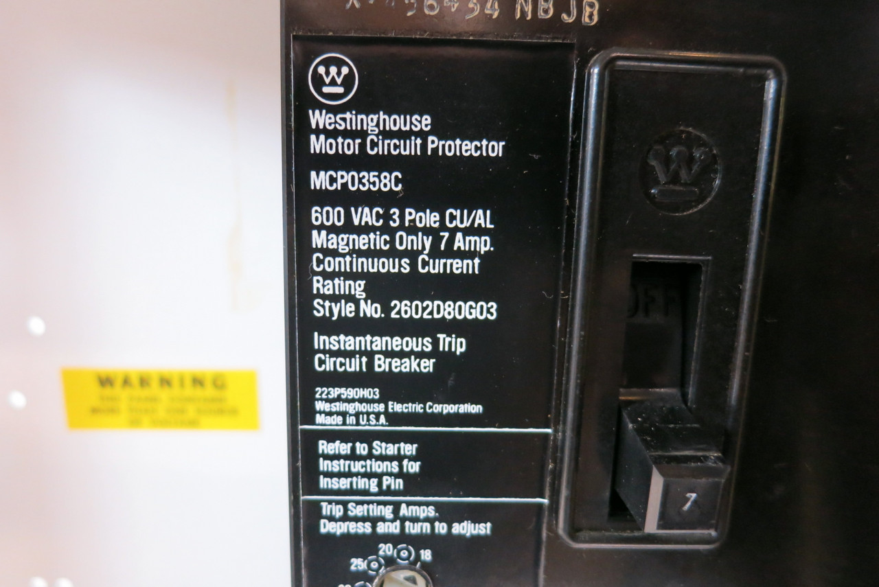 Allen Bradley 2100 30 A Breaker Size 1 Two-Speed Starter 26" MCC Bucket 2-Speed (BJ1046-1)