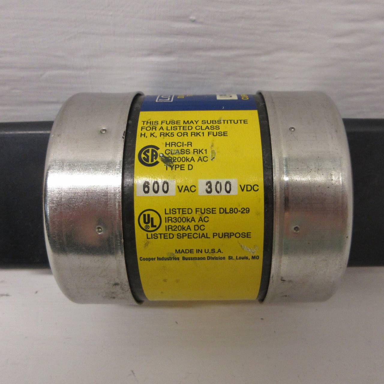 Cooper Bussmann Low Peak LPS-RK-450SP Dual Element Time Delay Fuse 600VAC 300VDC (AH0726-6)