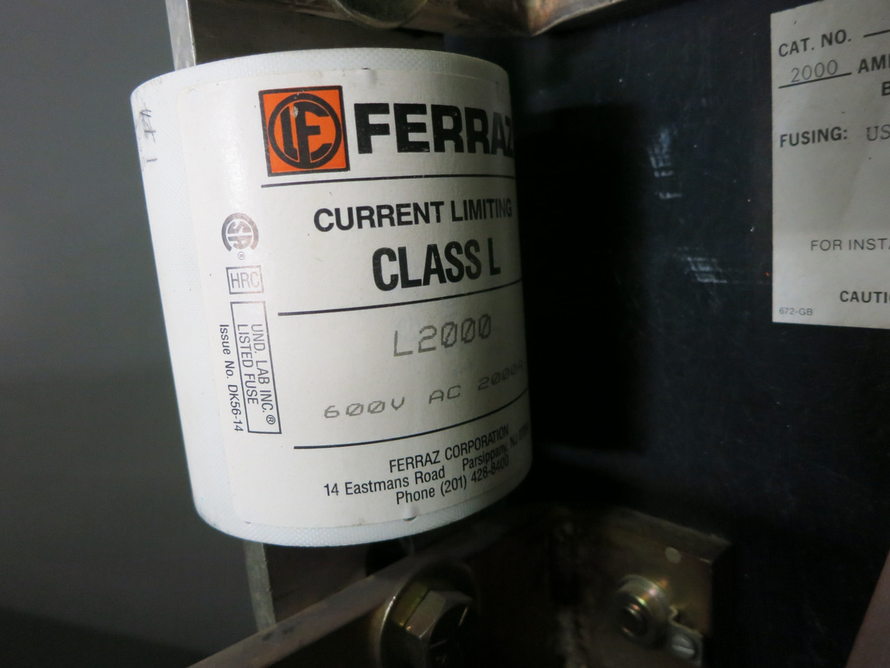 Boltswitch EVM3610-ST 2000A 600V Enclosed Contact Switch Disconnect 2000 Amp 3W (DW7541-1)