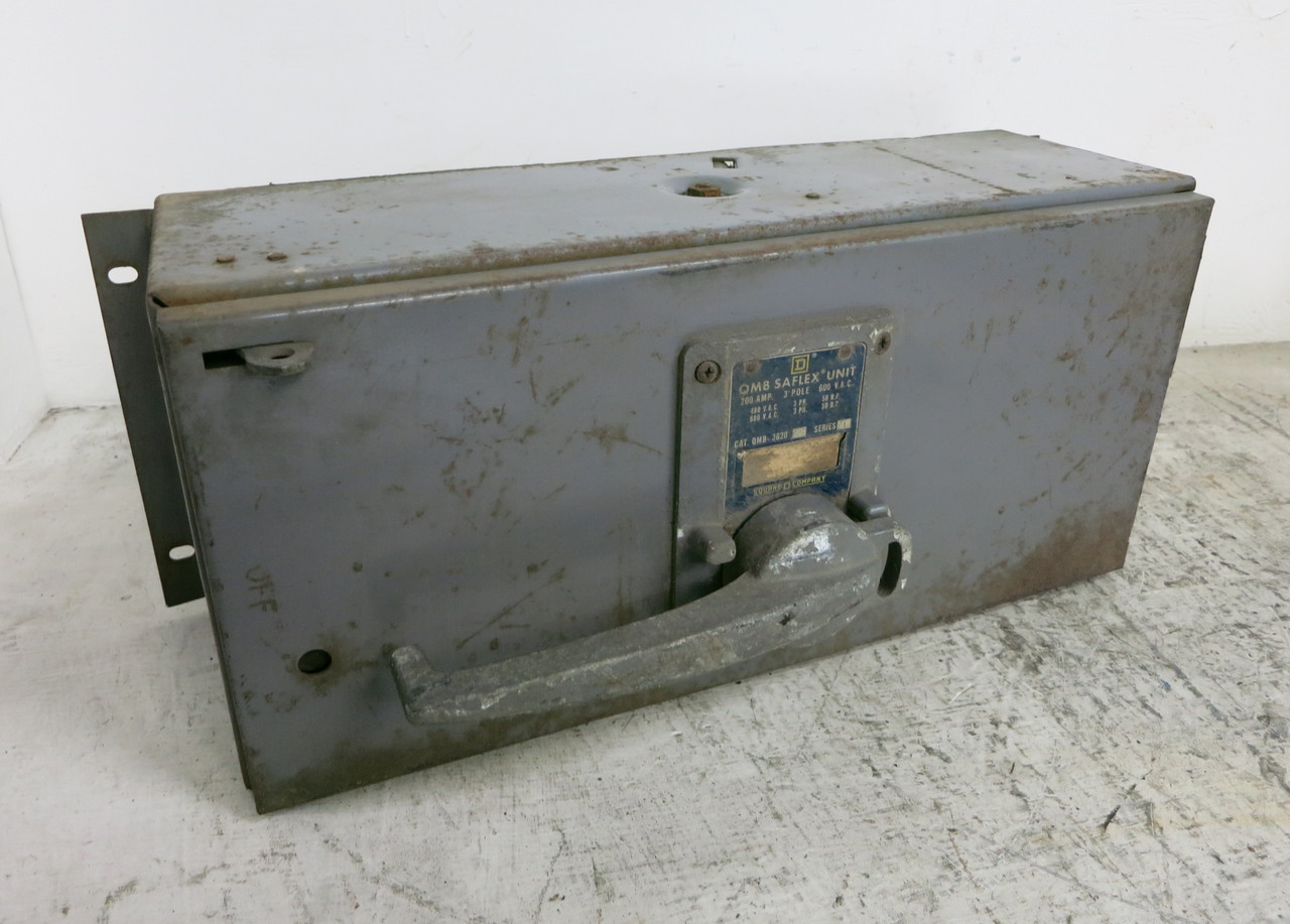 Square D QMB-3620 200A 600V QMB Saflex Panel Board Switch Unit 200 Amp QMB3620 (DW7546-1)