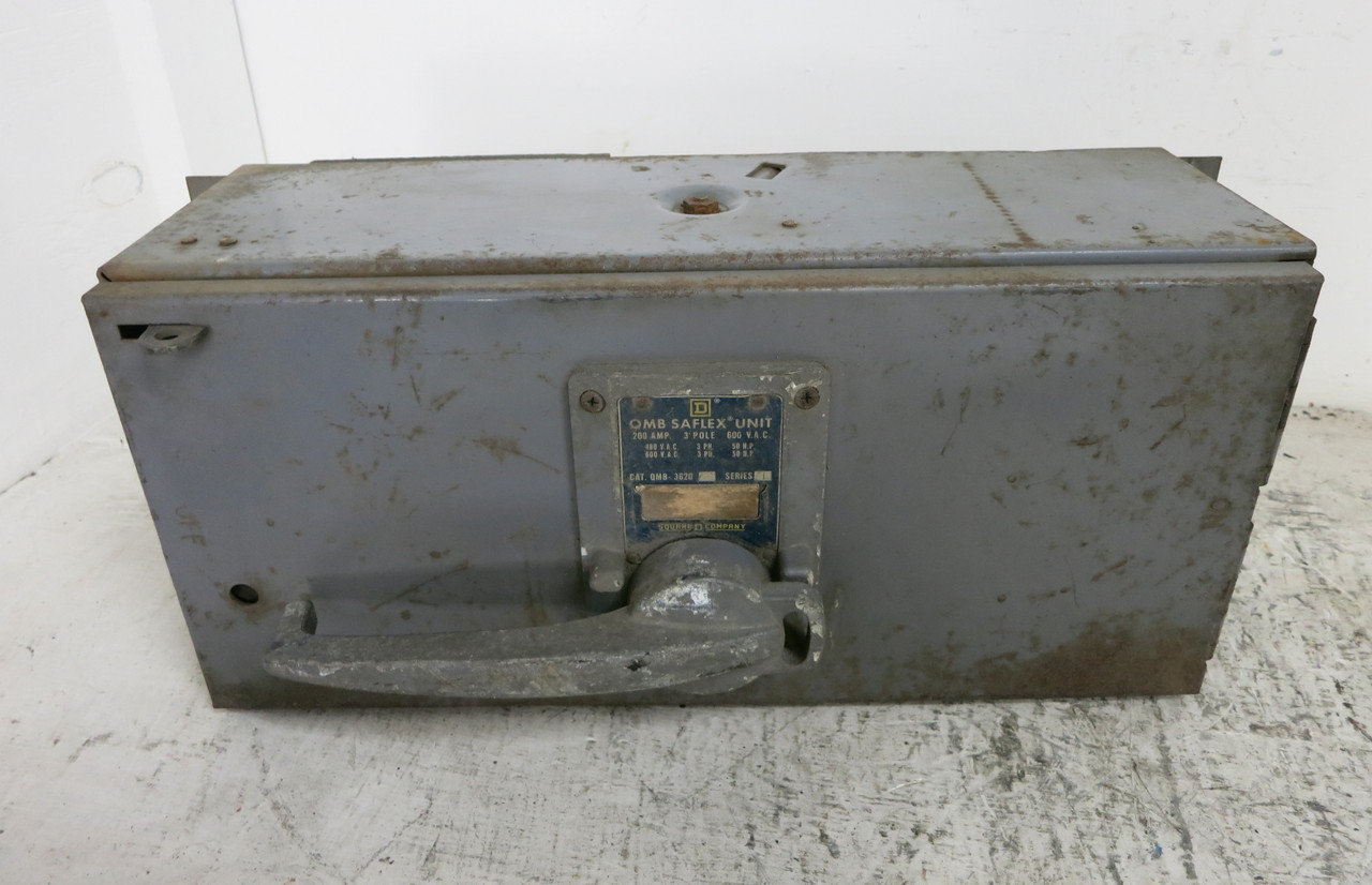 Square D QMB-3620 200A 600V QMB Saflex Panel Board Switch Unit 200 Amp QMB3620 (DW7546-1)
