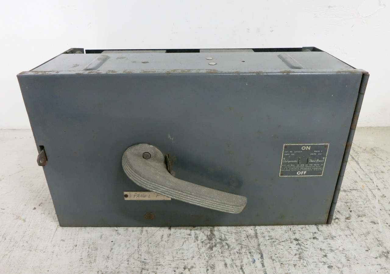 ITE V7F3204 200A 240V Vacu-Break Panel Board Switch 200 Amp 3PH 240 VAC Bulldog (DW7544-1)