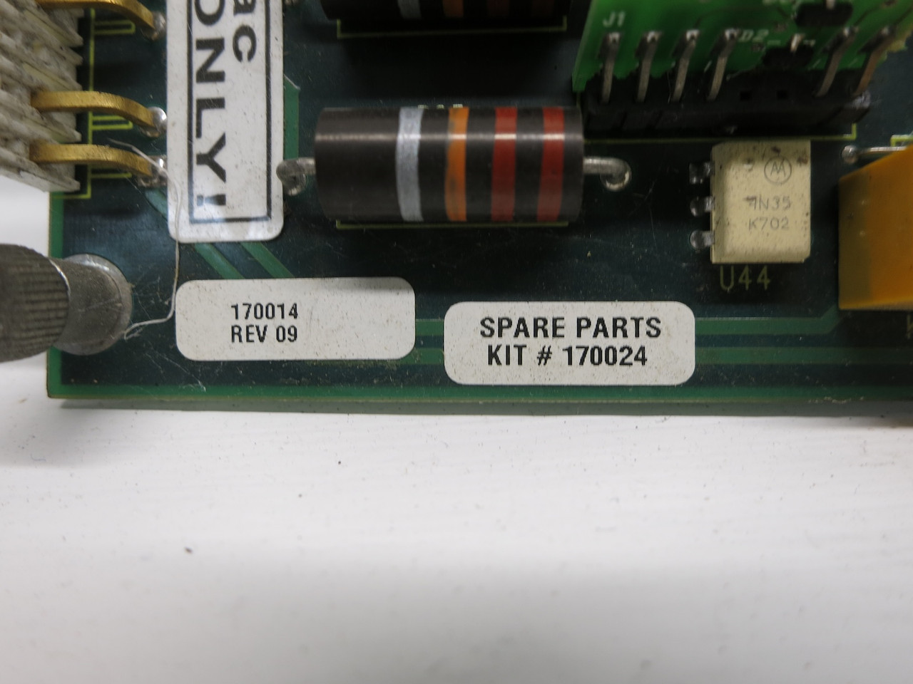 Allen Bradley 170014 09 1395 Adapter Control Board SP# 170024 VS Drive 170016-01 (DW7553-1)