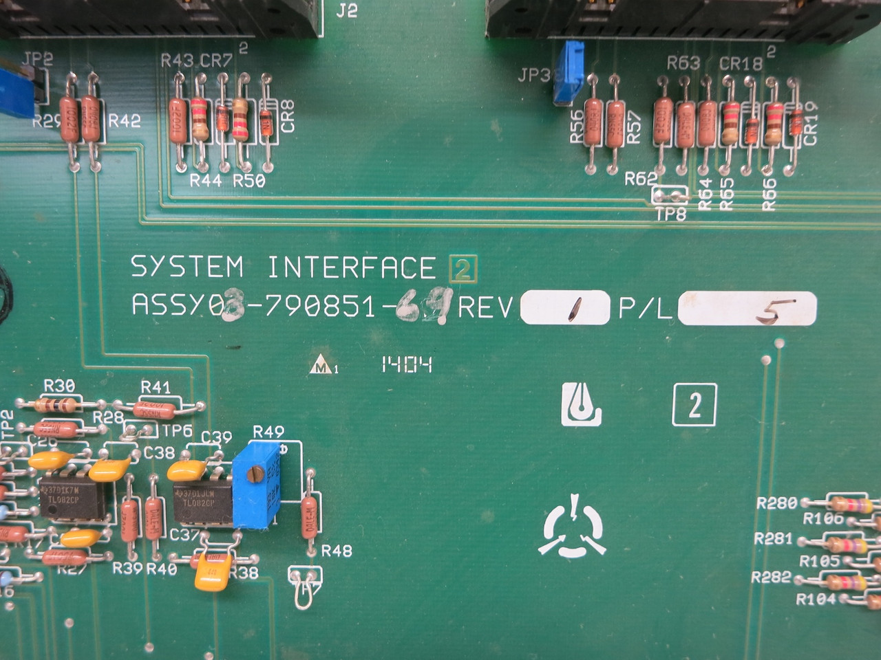 Liebert Emerson 03-790851-69 Rev 1 P/L 5 System Interface Control Board PCB Card (DW7563-1)