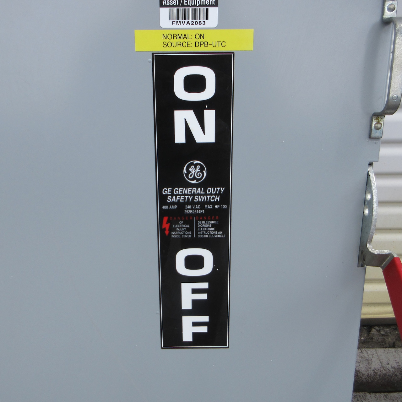 GE TGN3325 400A 240V Non-Fusible General Duty Safety Switch 400 Amp 4W Model 7 (AH0742-1)