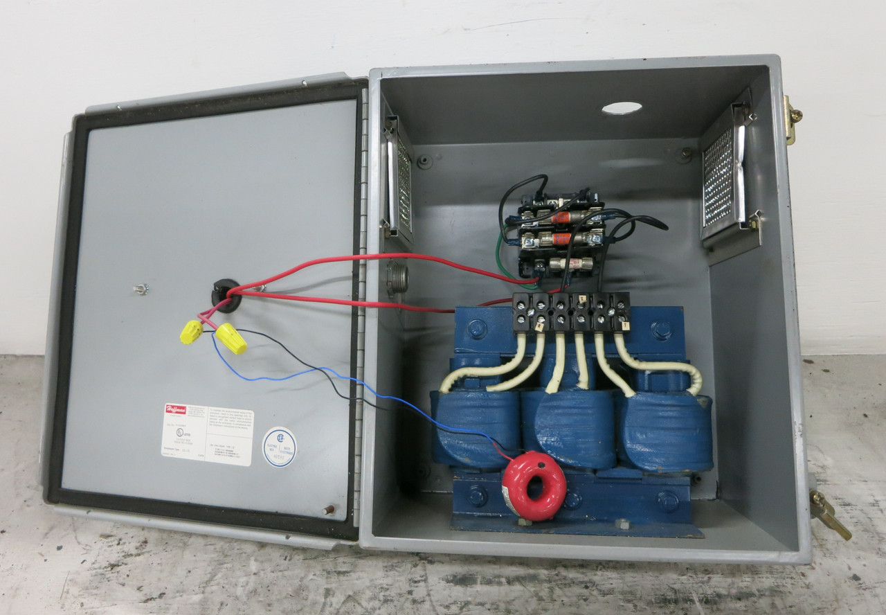 Flowserve AY56930B KW941 Pump Power Monitor w Enclosed MTE RL-03503 Line Reactor (DW7572-1)