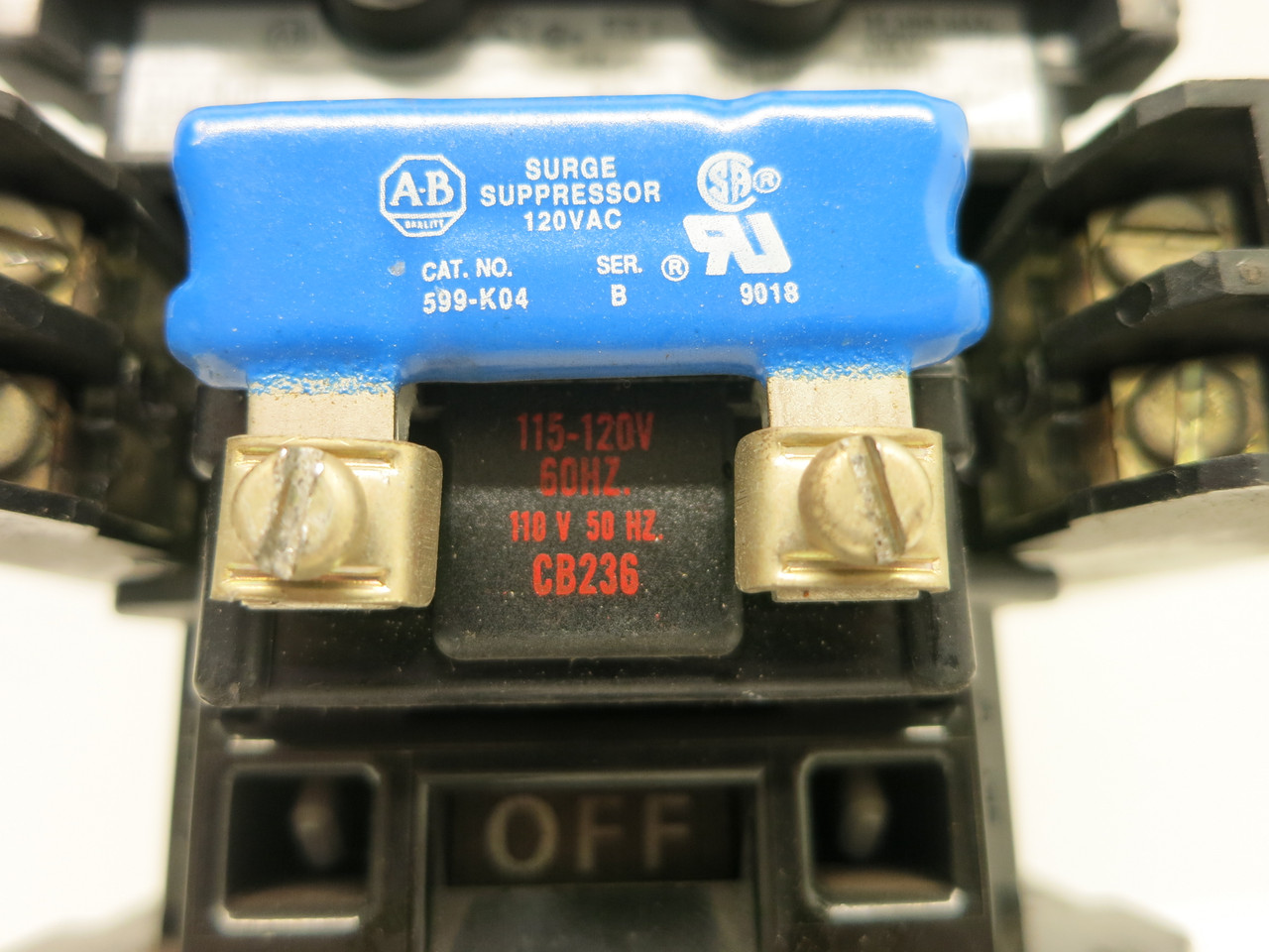 Allen Bradley 509-BOD Size 1 Motor Starter 120V Coil CB236 509-B0D 10 HP Sz1 (DW7575-75)