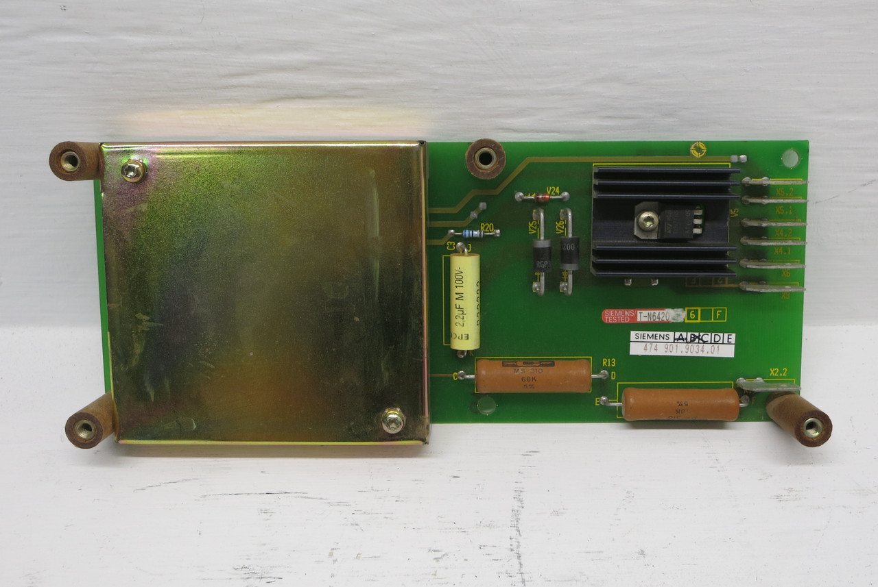 Siemens 474 901.9034.01 PCB Control Board 474901-9034-01 474901-0034-00 Card (DW7576-1)