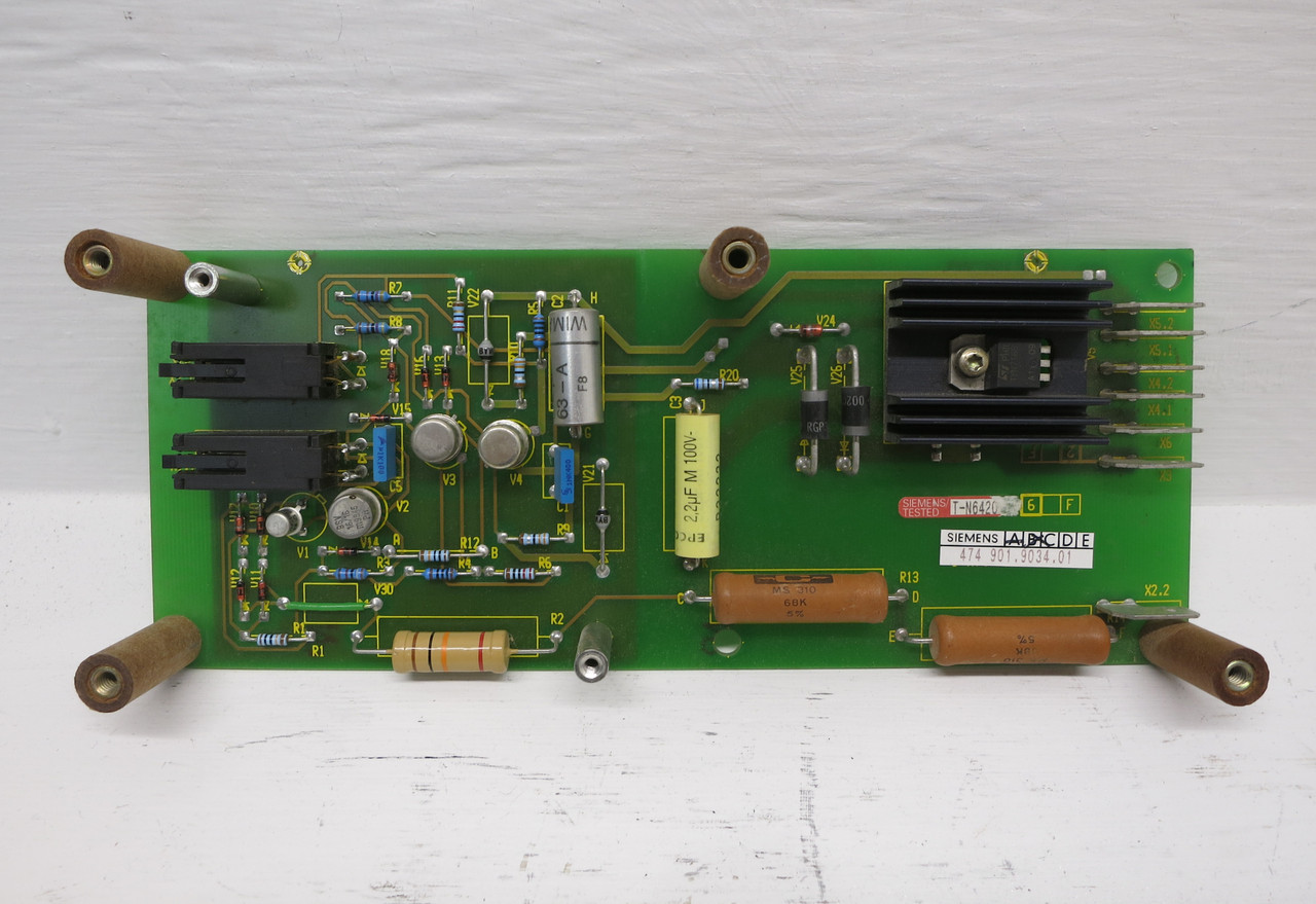Siemens 474 901.9034.01 PCB Control Board 474901-9034-01 474901-0034-00 Card (DW7576-1)