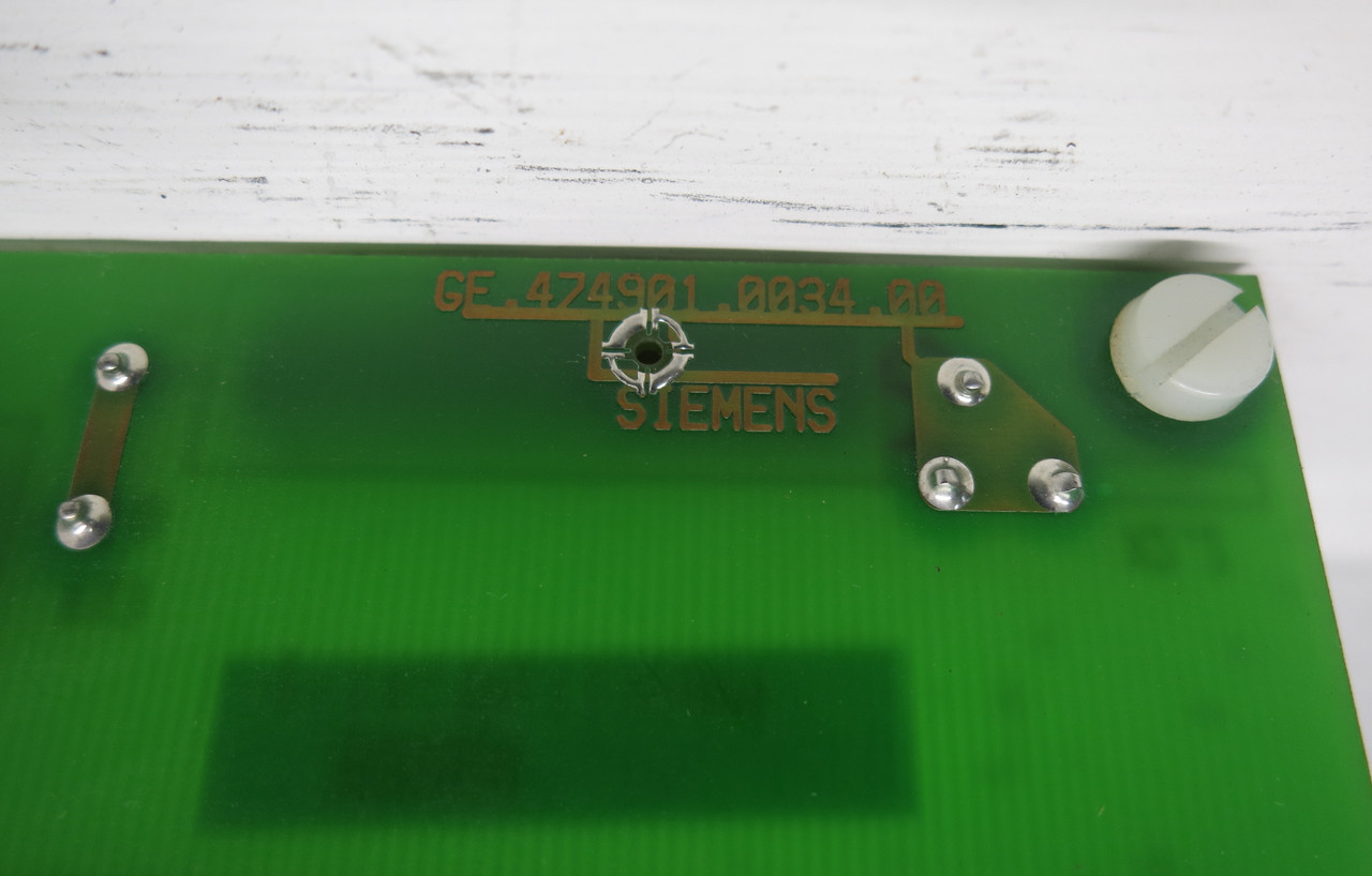 Siemens 474 901.9034.01 PCB Control Board 474901-9034-01 474901-0034-00 Card (DW7576-1)