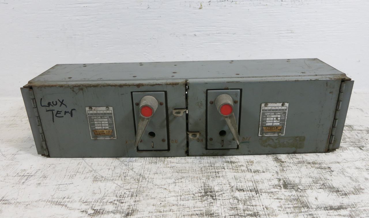 FPE QMQB1132 100A 240V Twin Fusible Panel Board Switch QMQB-1132 100 Amp Dual (DW7580-1)