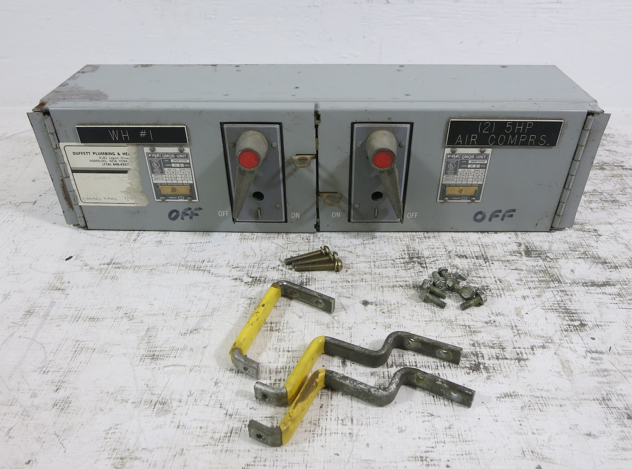 FPE QMQB3336R 30A 600V QMQB Twin Fusible Panel Board Switch 30 Amp QMQB-3336R (DW7579-1)