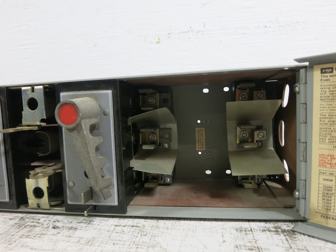 FPE QMQB3336R 30A 600V QMQB Twin Fusible Panel Board Switch 30 Amp QMQB-3336R (DW7579-1)