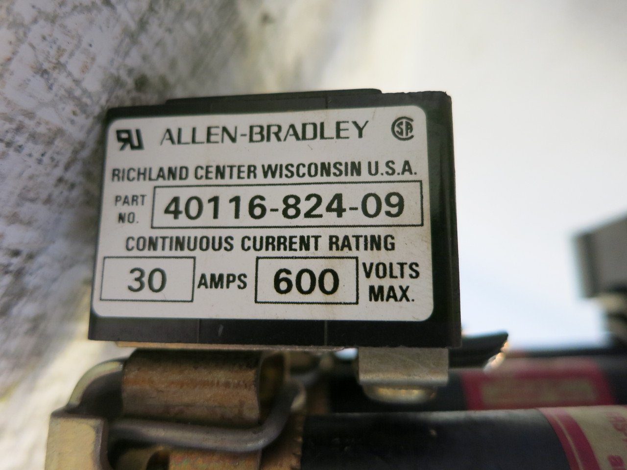 Allen Bradley 1494F 40116-824-09 30A 600V Fusible Disconnect 30 Amp 2100 Switch (DW7587-45)