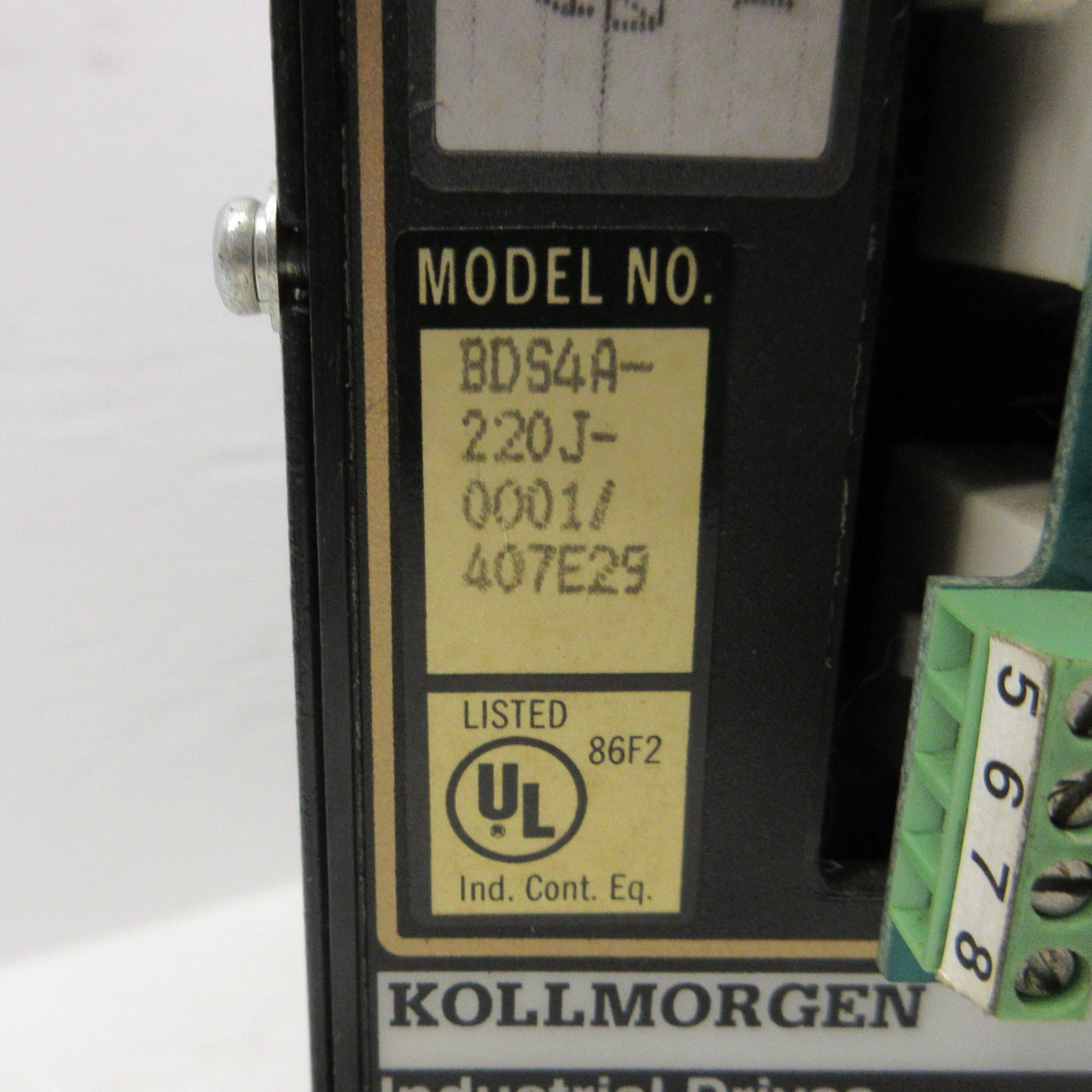 Kollmorgen BDS4A-220J-0001/407E29 Brushless Drive Sinewave Servo Amplifier 230V (AH0758-1)