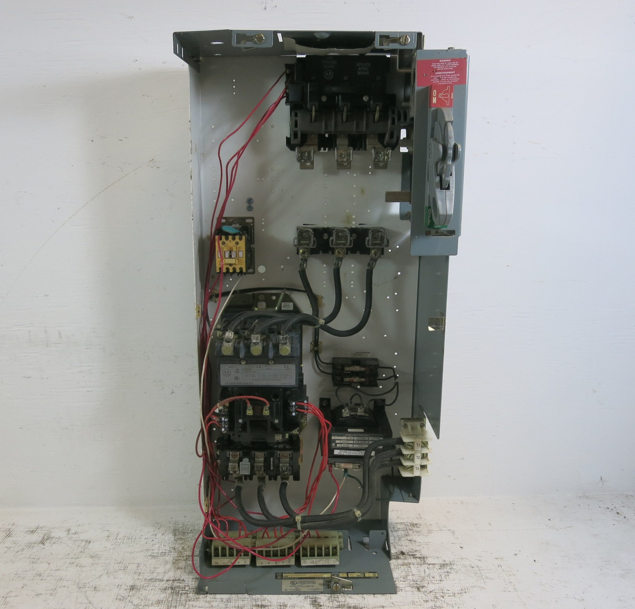 Allen Bradley 2100 Centerline Size 3 Starter 60A Fusible 33"  MCC Bucket 509-DOD (BJ1049-4)