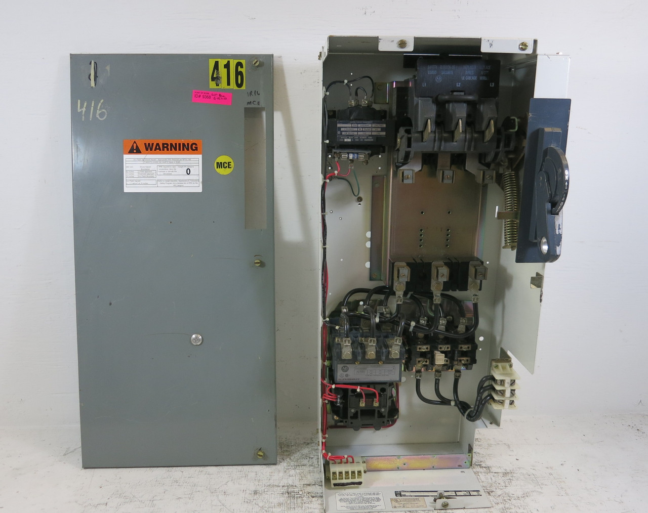 Allen Bradley 2100 Centerline 100 Amp Fusible Size 3 Starter 33" MCC Bucket 100A (BJ1050-2)