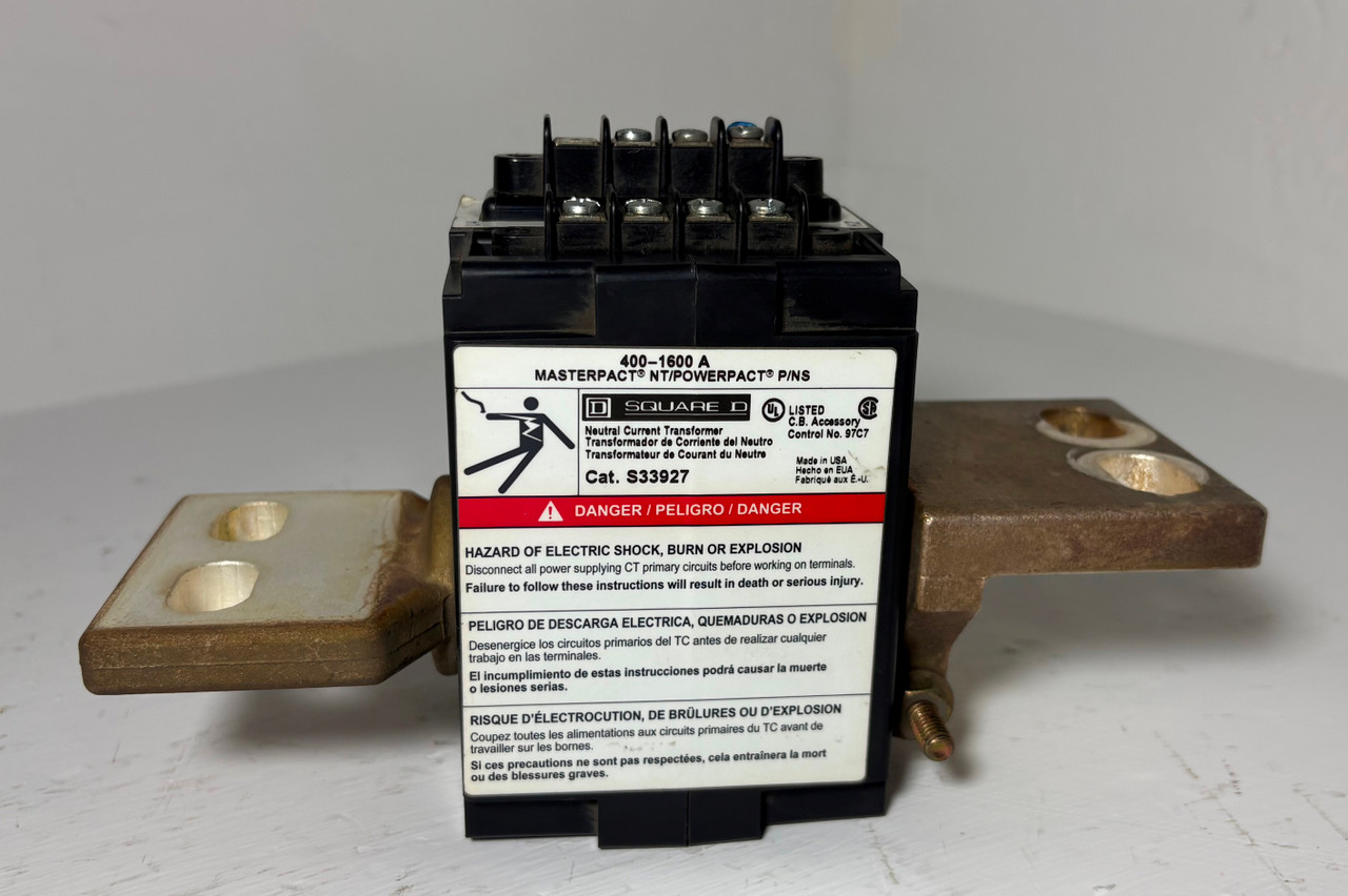 Square D S33927 400-1600A Neutral Current Transformer MasterPact NT PowerPact NS (EM5673-6)