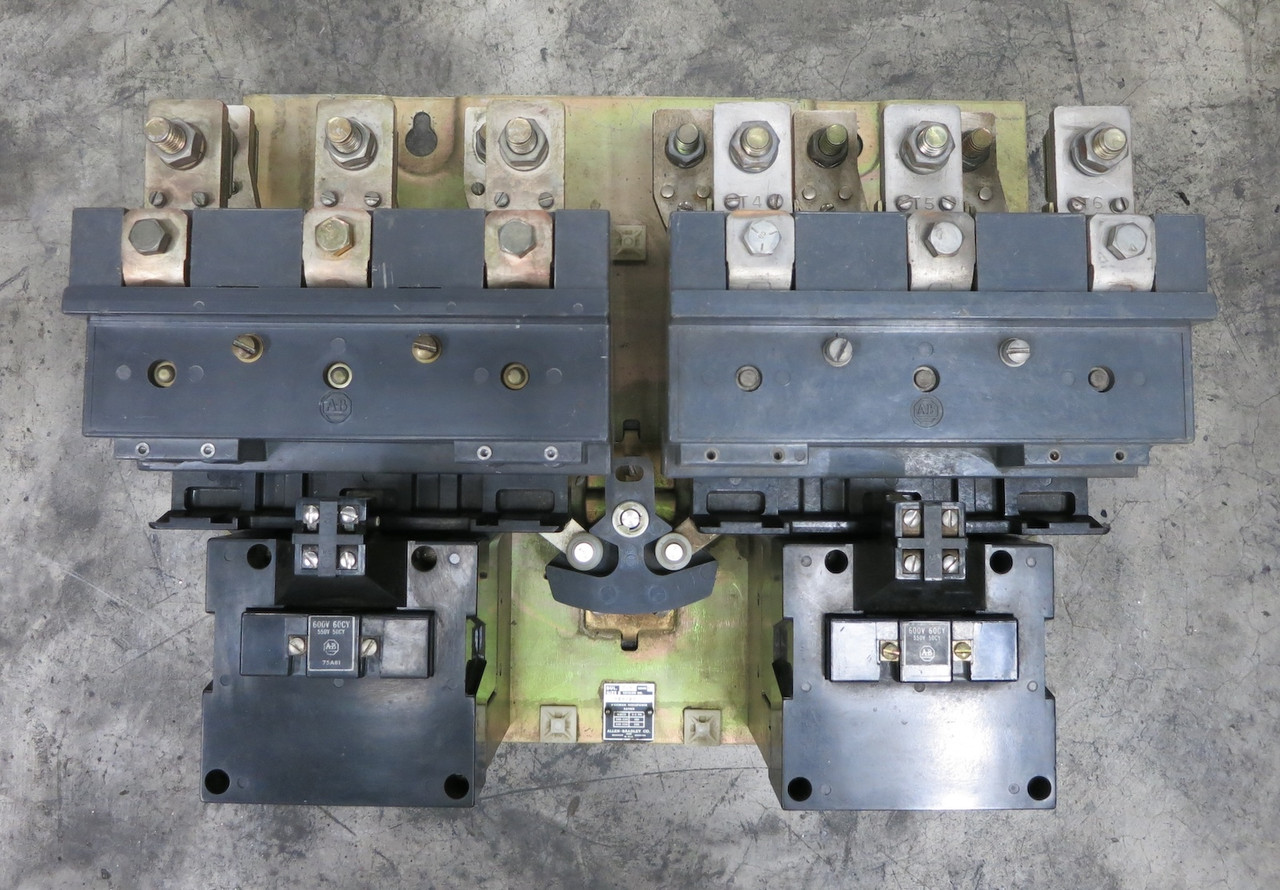 Allen Bradley 705 828024 Size 5 Reversing Contactor 600V Coil 200 HP 705-FOC23 (DW7595-1)